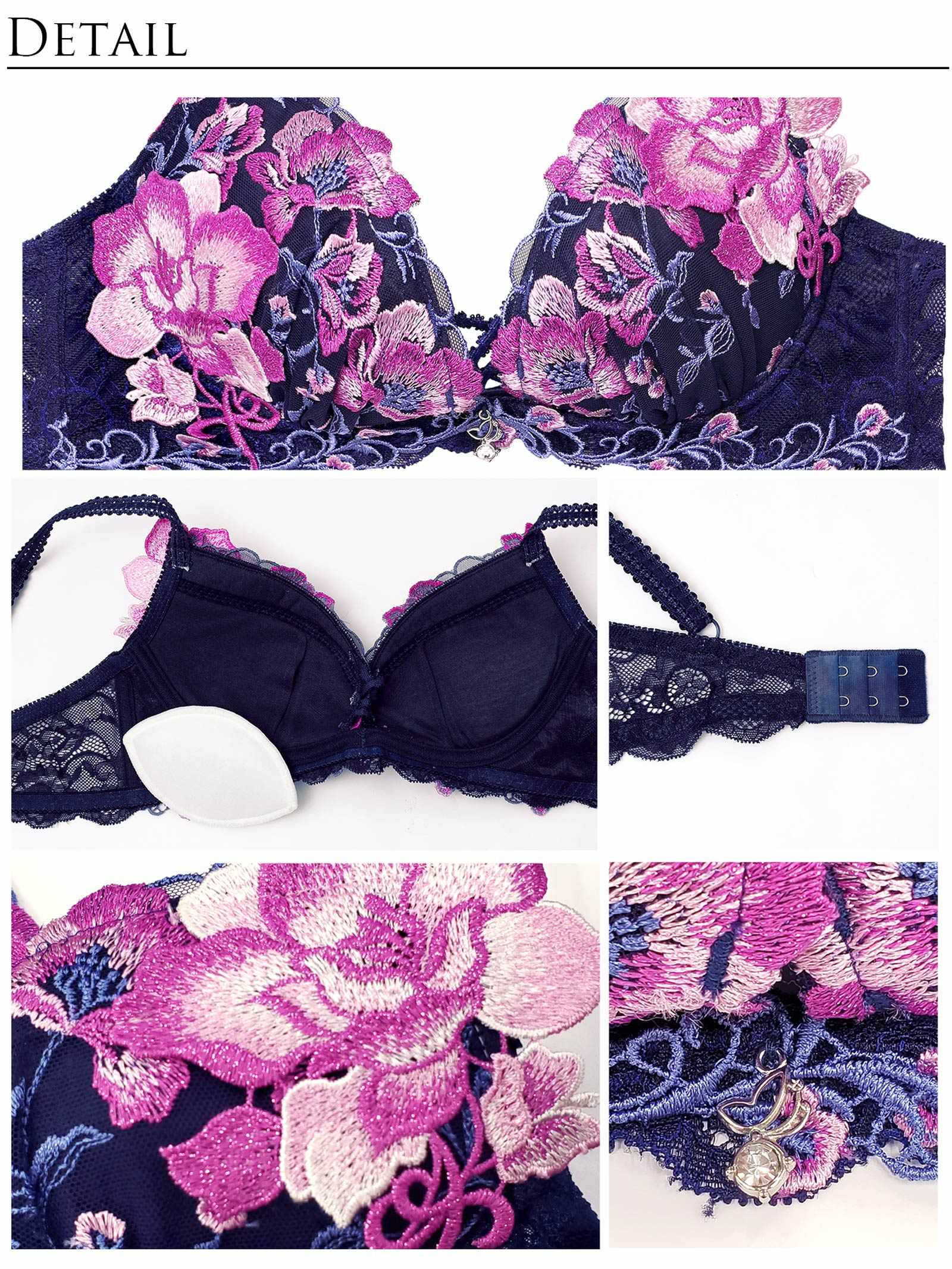 【明日花キララプロデュース/WhipBunny】Radiant Iris Bloom Bra&T-back/ ラディアントアイリスブルームブラ&Tバック