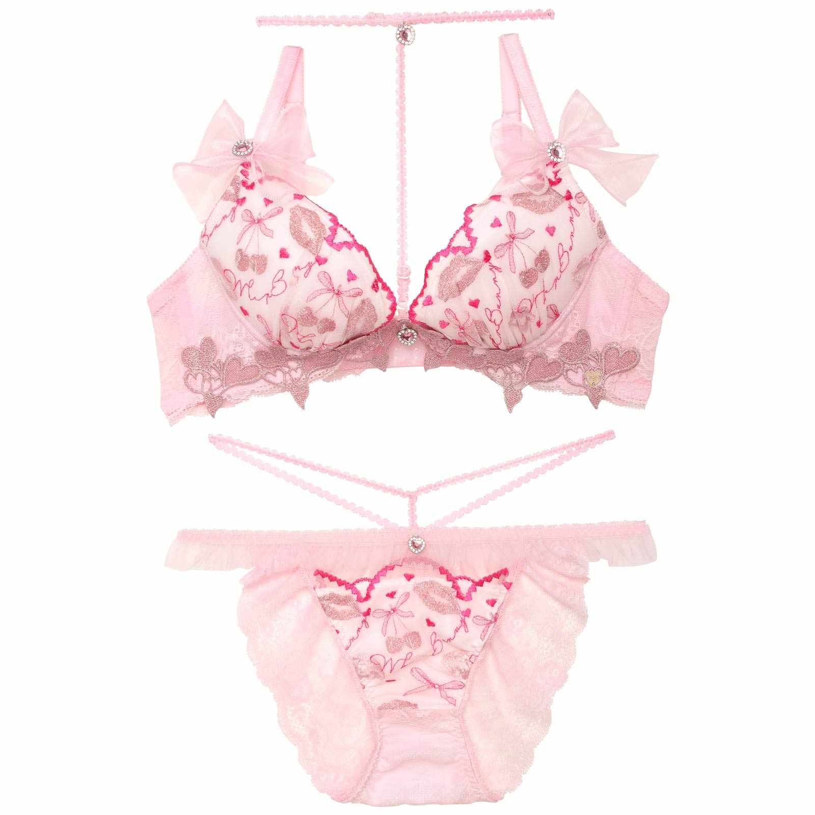 【明日花キララプロデュース/WhipBunny】Dazzling Rouge Cherry Bra&Shorts / ダズリンルージュチェリーブラ&ショーツ