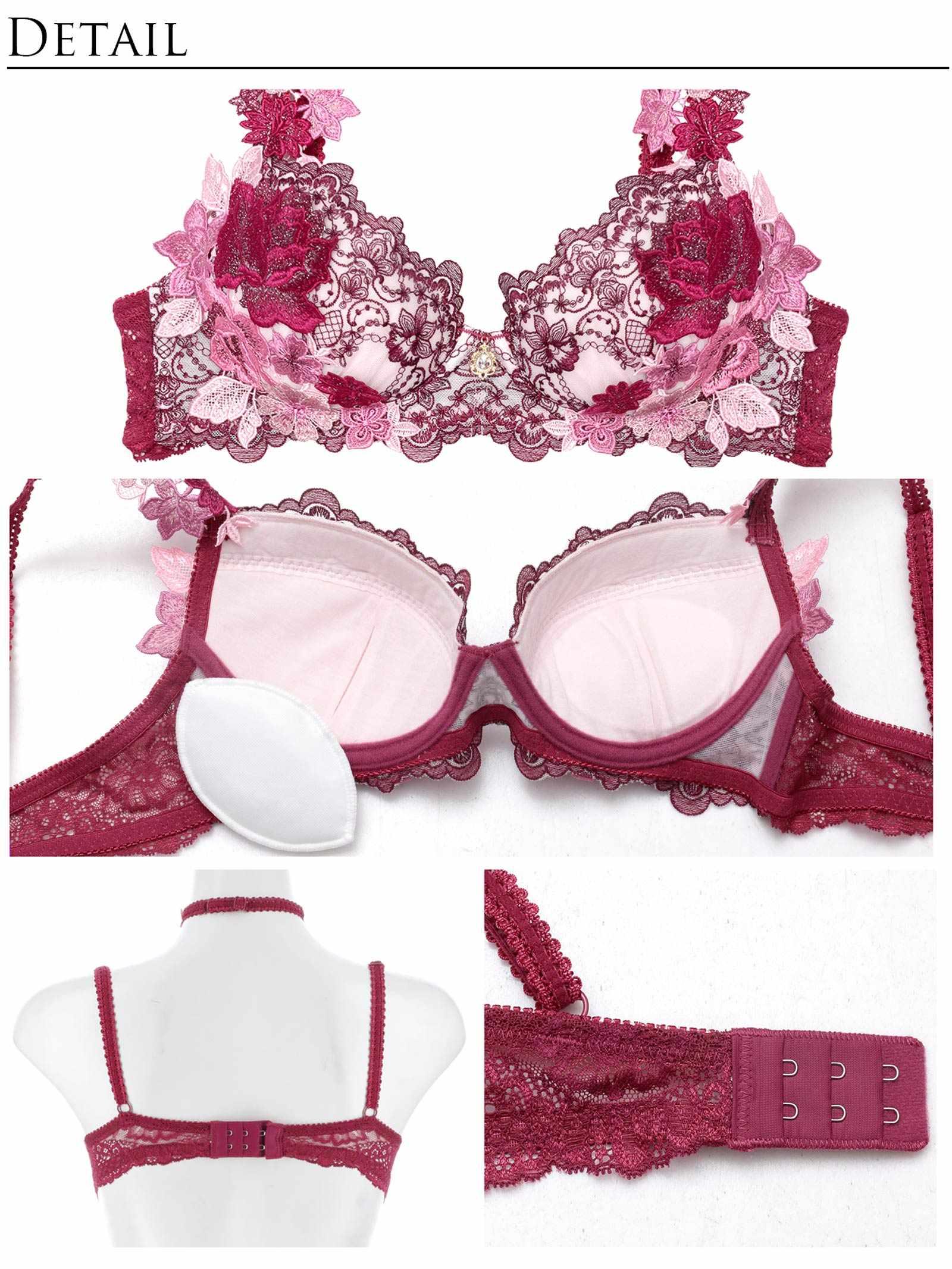 9/5新作!【明日花キララプロデュース/WhipBunny】Dressy Flower Lady Bra&Shorts / ドレッシーフラワーレディブラ&ショーツ