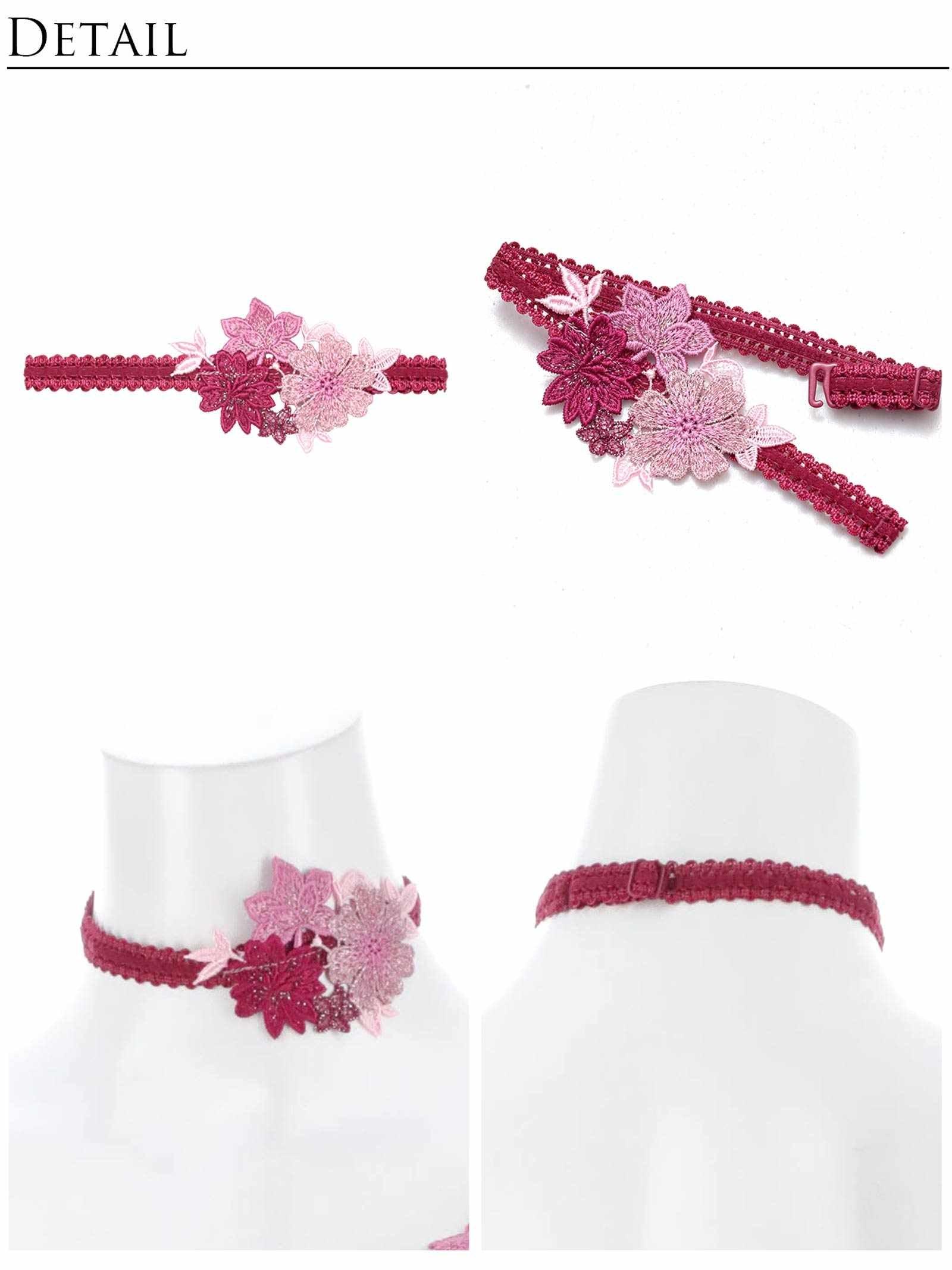 9/5新作!【明日花キララプロデュース/WhipBunny】Dressy Flower Lady Bra&Shorts / ドレッシーフラワーレディブラ&ショーツ