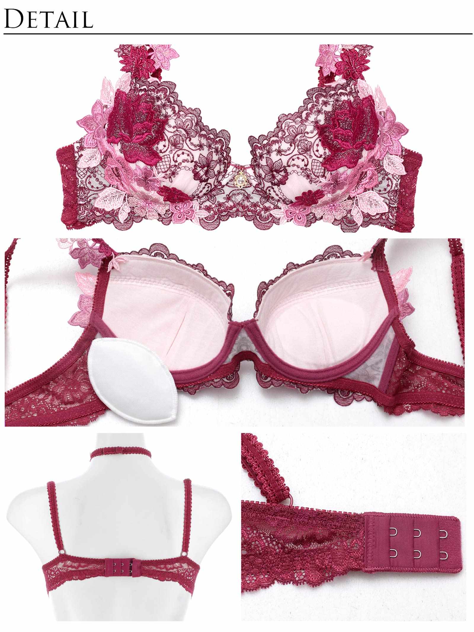 9/5新作!【明日花キララプロデュース/WhipBunny】Dressy Flower Lady Bra&T-back / ドレッシーフラワーレディブラ&Tバック