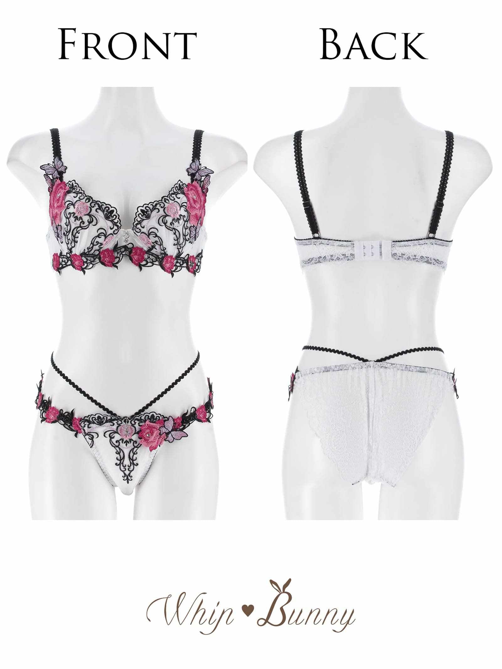 10/3新作!【明日花キララプロデュース/WhipBunny】Gothic Butterfly Bloom Bra&Shorts / ゴシックバタフライブルームブラ&ショーツ