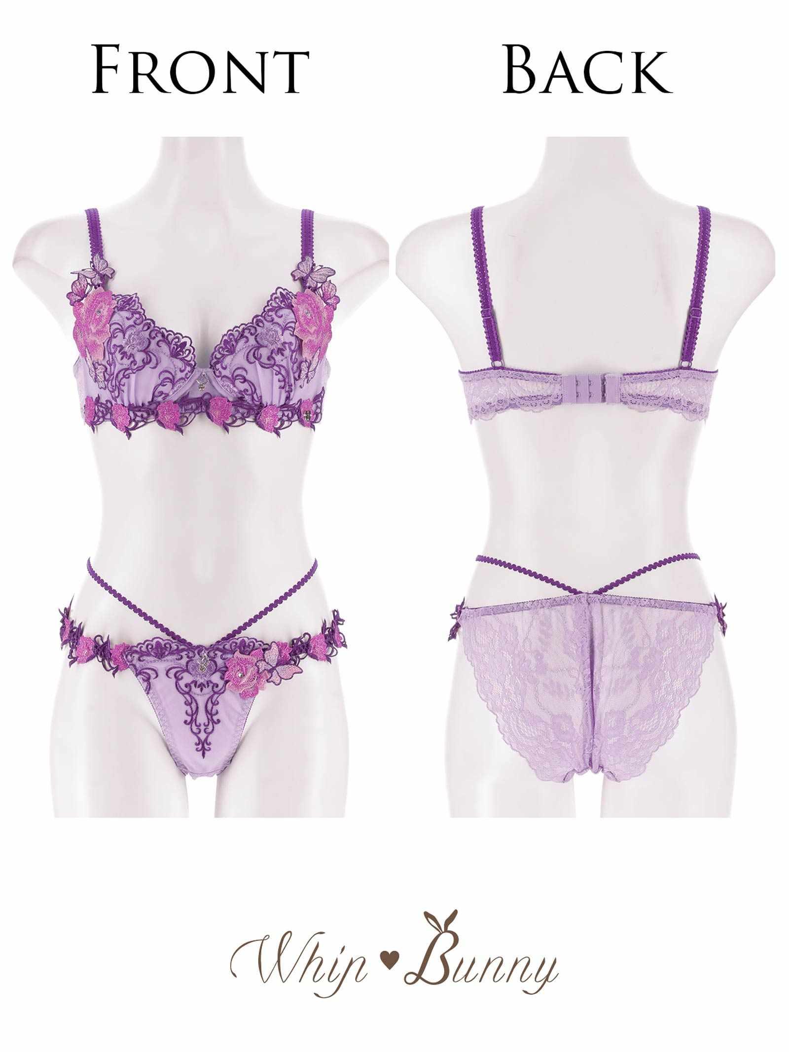 10/3新作!【明日花キララプロデュース/WhipBunny】Gothic Butterfly Bloom Bra&Shorts / ゴシックバタフライブルームブラ&ショーツ
