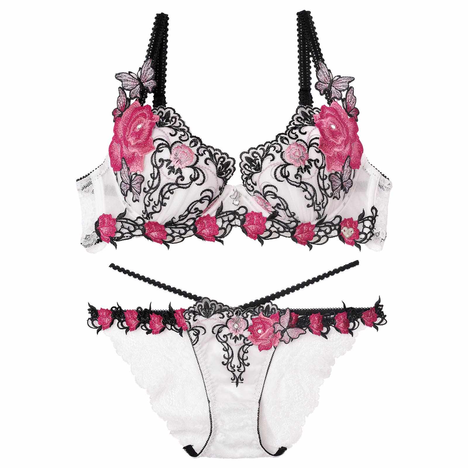 【明日花キララプロデュース/WhipBunny】Gothic Butterfly Bloom Bra&Shorts / ゴシックバタフライブルームブラ&ショーツ