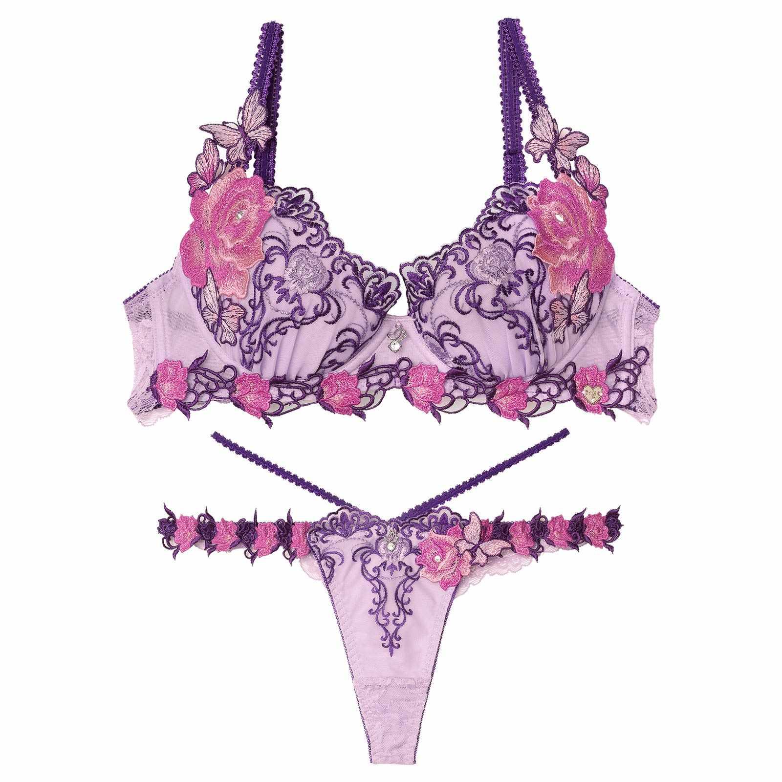 【明日花キララプロデュース/WhipBunny】Gothic Butterfly Bloom Bra&T-back / ゴシックバタフライブルームブラ&Tバック