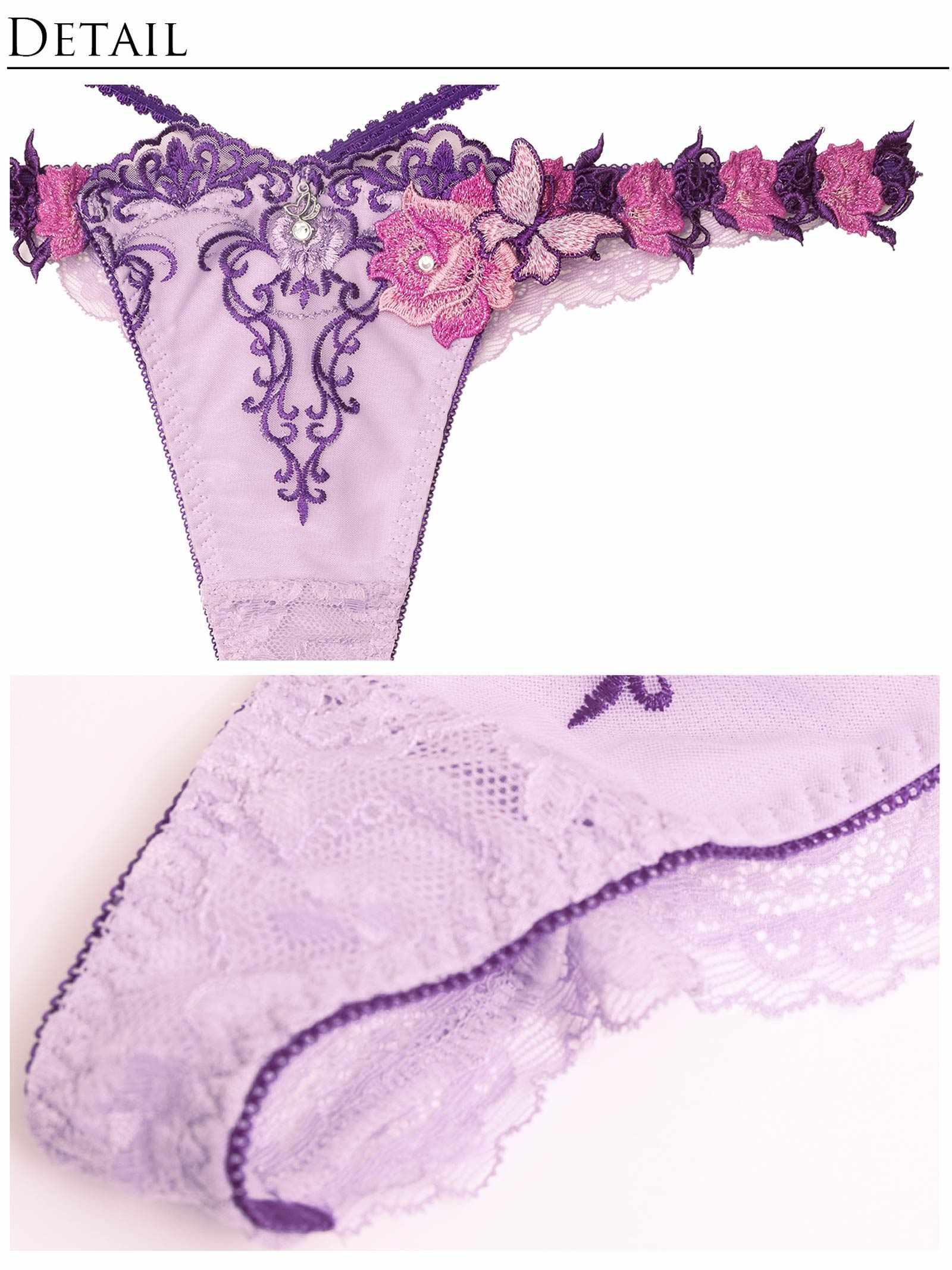 10/3新作!【明日花キララプロデュース/WhipBunny】Gothic Butterfly Bloom Bra&T-back / ゴシックバタフライブルームブラ&Tバック