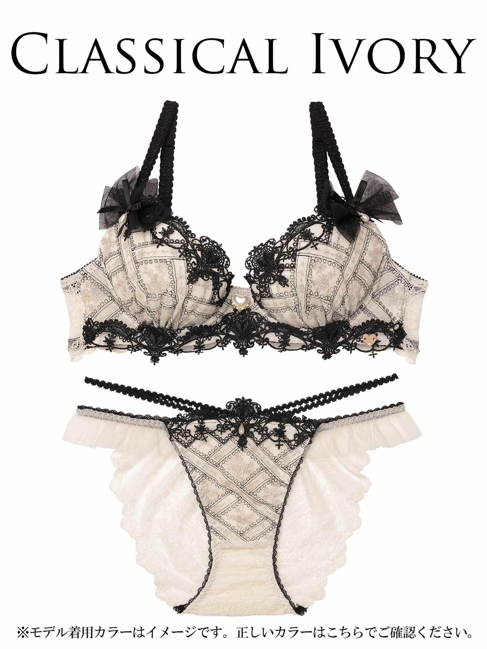 11/14新作!【明日花キララプロデュース/WhipBunny】Classical Shine Embroidery Bra&Shorts / クラシカルシャインエンブロイダリーブラ&ショーツ