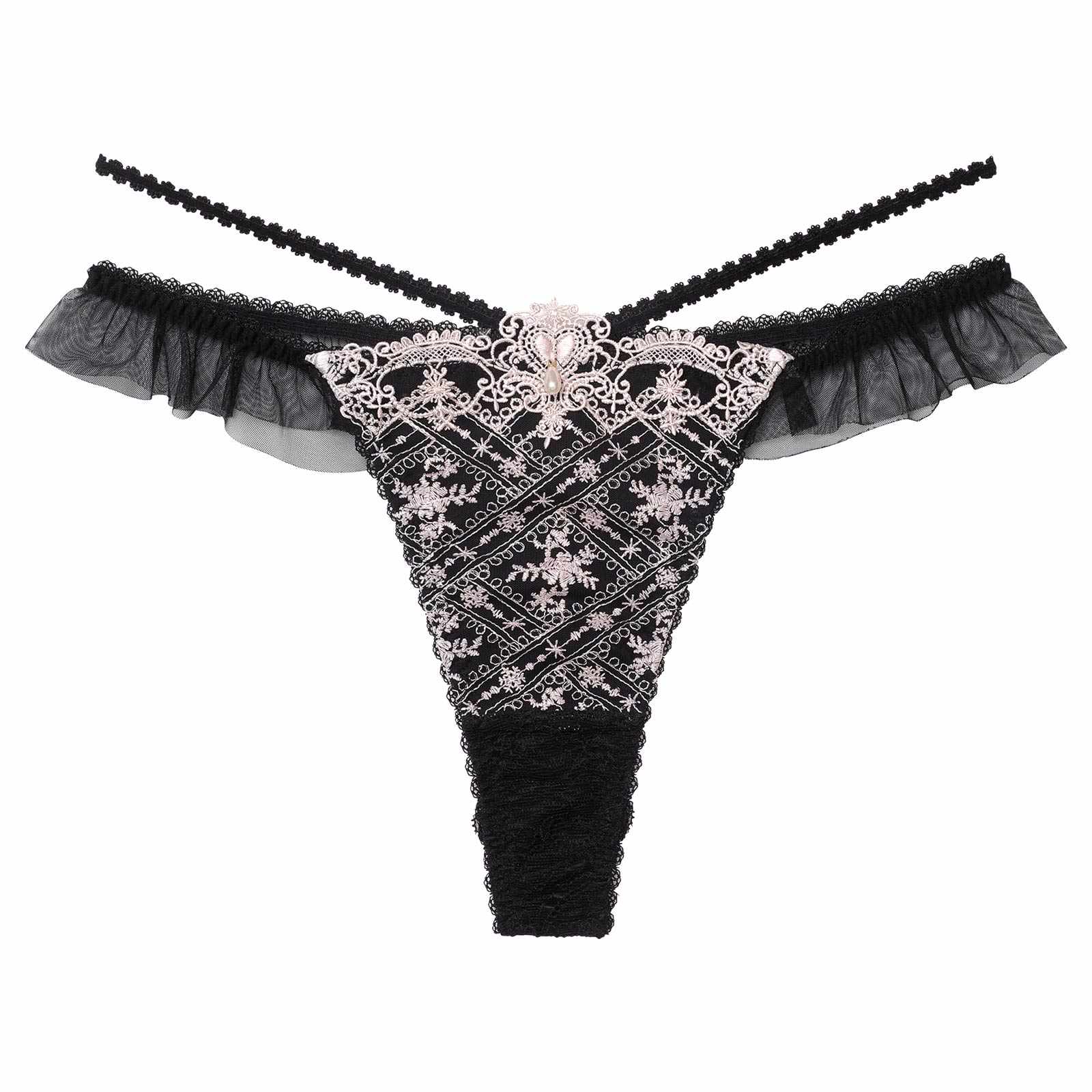 【明日花キララプロデュース/WhipBunny】Classical Shine Embroidery Shorts / クラシカルシャインエンブロイダリーショーツ