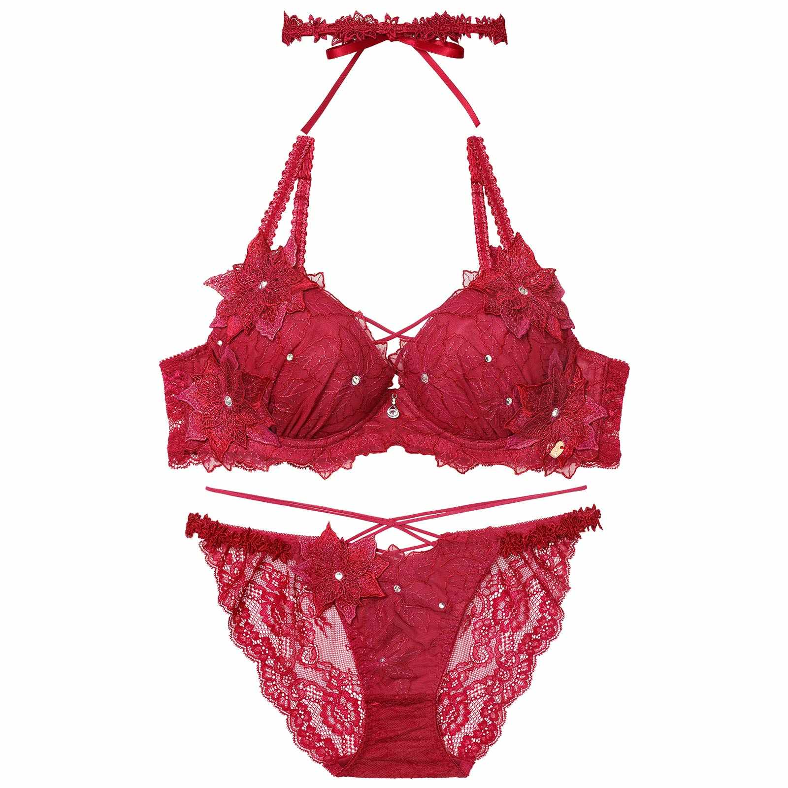 2/3再販!【明日花キララプロデュース/WhipBunny】Brilliant Poinsettia Bra&Shorts / ブリリアントポインセチアブラ&ショーツ