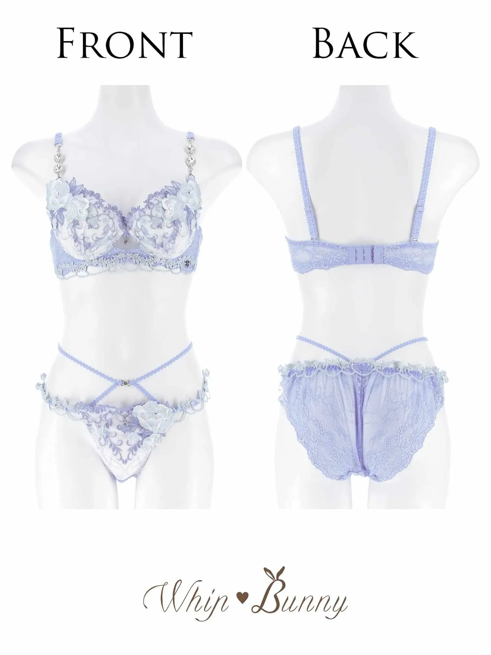 12/19新作!【明日花キララプロデュース/WhipBunny】Princess Ivy Rose Bra&Shorts / プリンセスアイビーローズブラ&ショーツ
