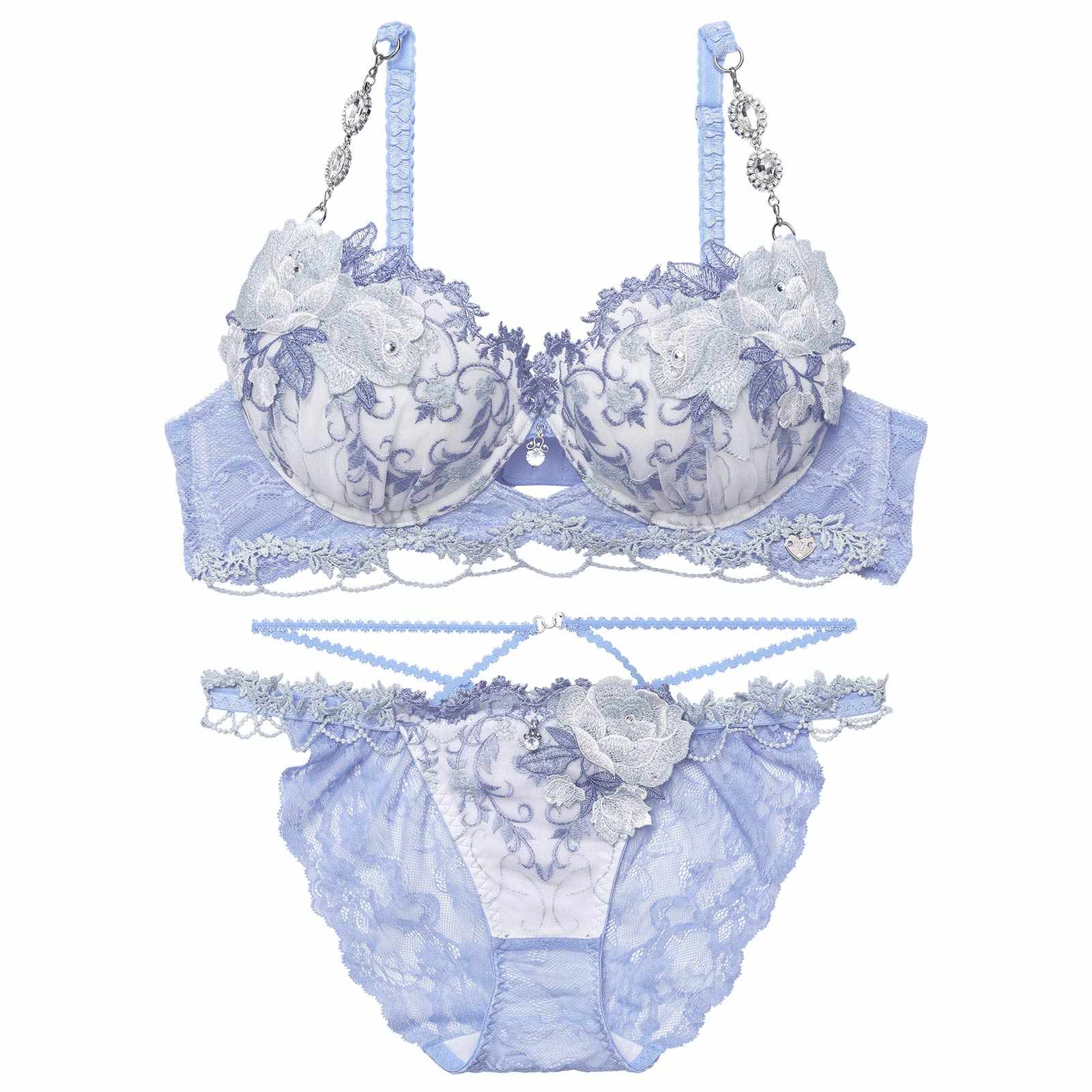 12/19新作!【明日花キララプロデュース/WhipBunny】Princess Ivy Rose Bra&Shorts / プリンセスアイビーローズブラ&ショーツ