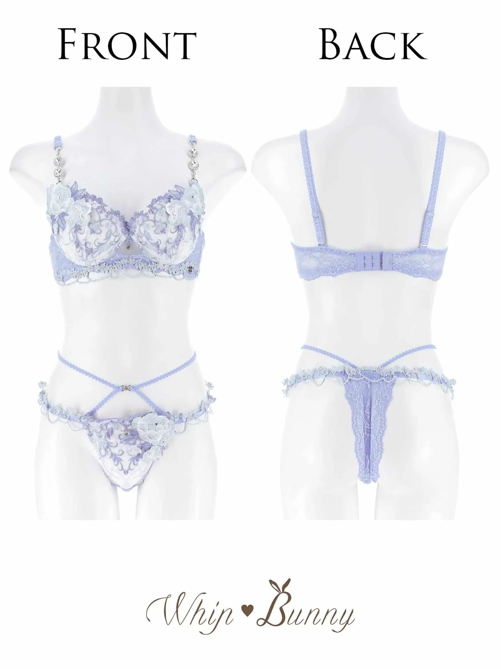 12/19新作!【明日花キララプロデュース/WhipBunny】Princess Ivy Rose Bra&T-back / プリンセスアイビーローズブラ&Tバック