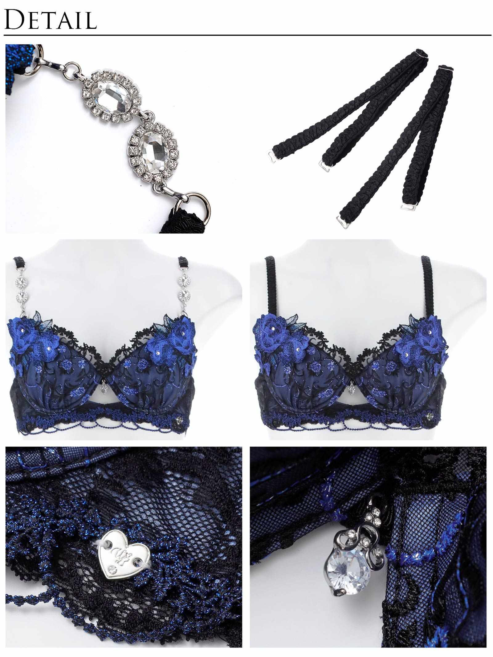 12/19新作!【明日花キララプロデュース/WhipBunny】Princess Ivy Rose Bra&T-back / プリンセスアイビーローズブラ&Tバック