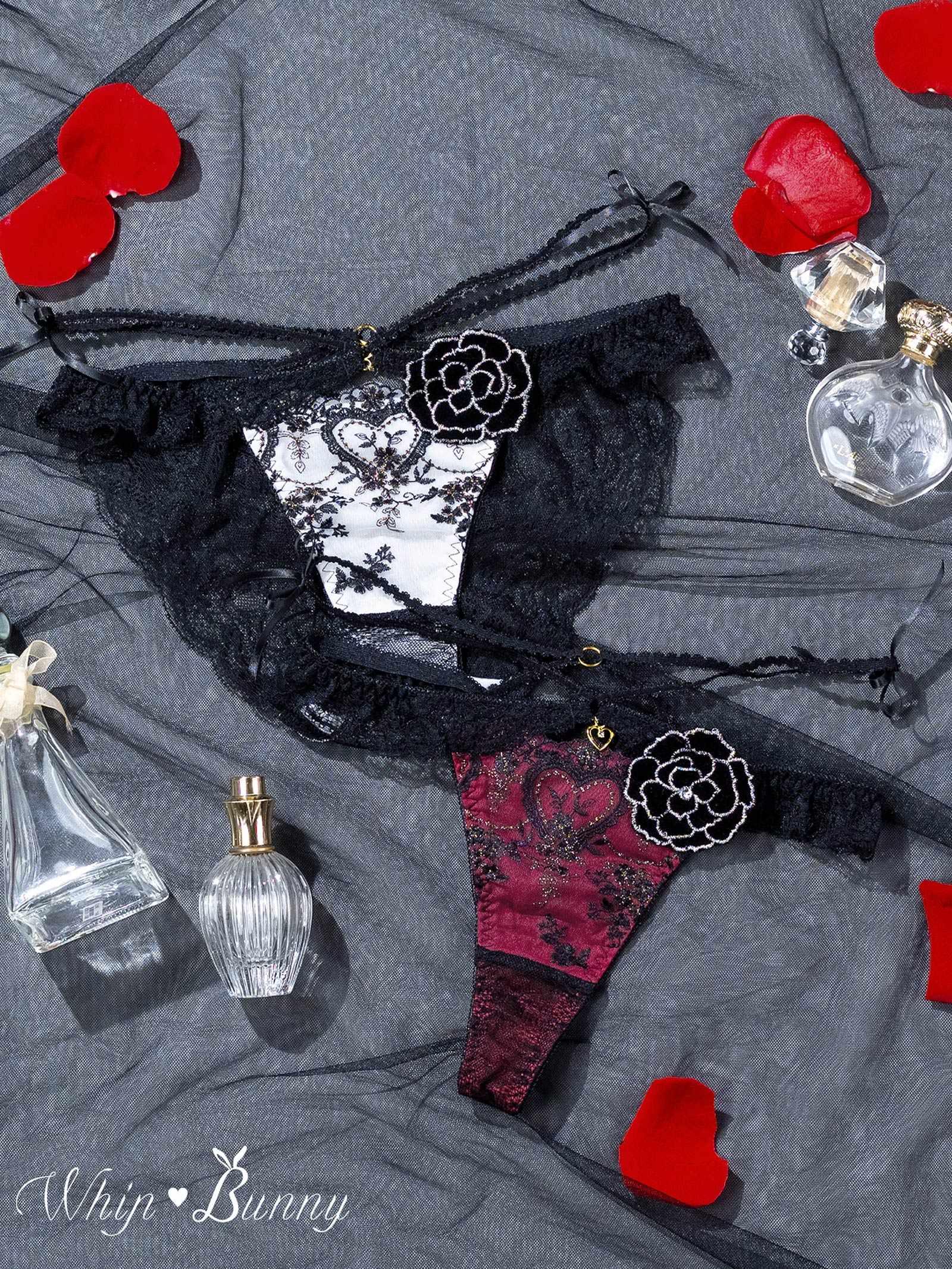 12/26新作!【明日花キララプロデュース/WhipBunny】Damasuku Heart Bloom Shorts / ダマスクハートブルームショーツ