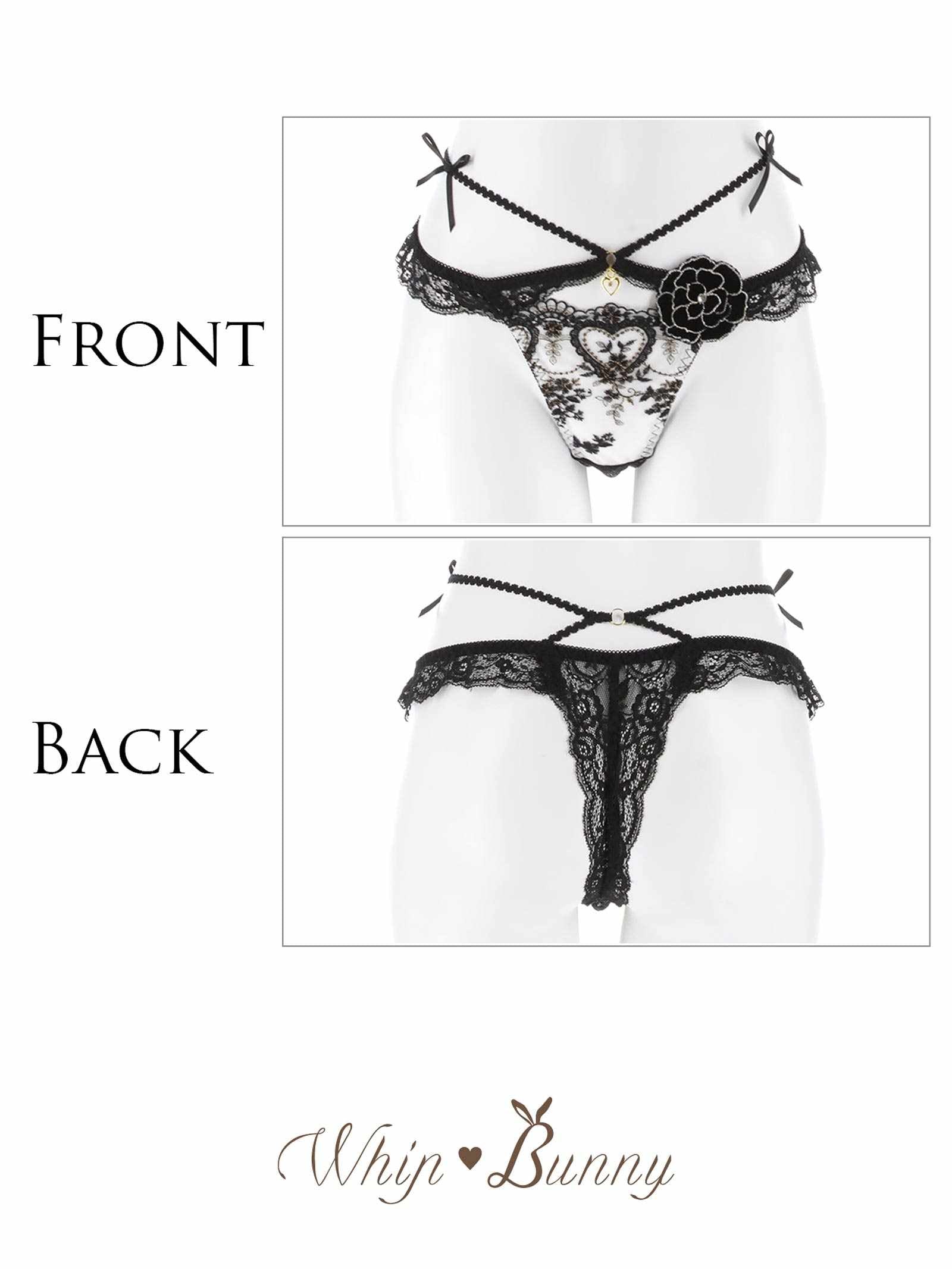 12/26新作!【明日花キララプロデュース/WhipBunny】Damasuku Heart Bloom Shorts / ダマスクハートブルームショーツ