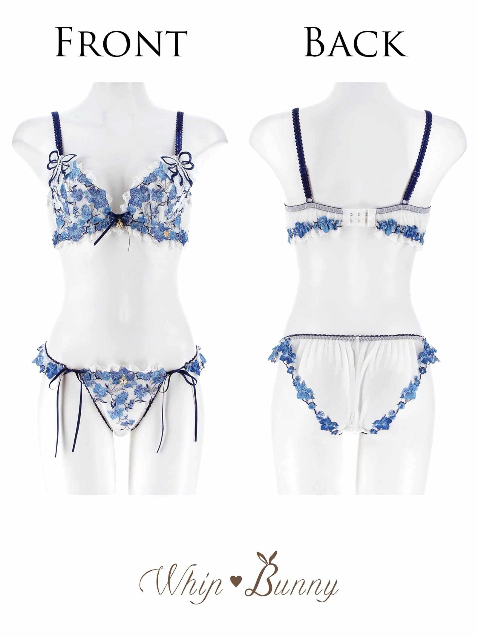 1/19新作!【明日花キララプロデュース/WhipBunny】Romantic Ribbon Bouquet Bra&Shorts/ ロマンティックリボンブーケブラ&ショーツ