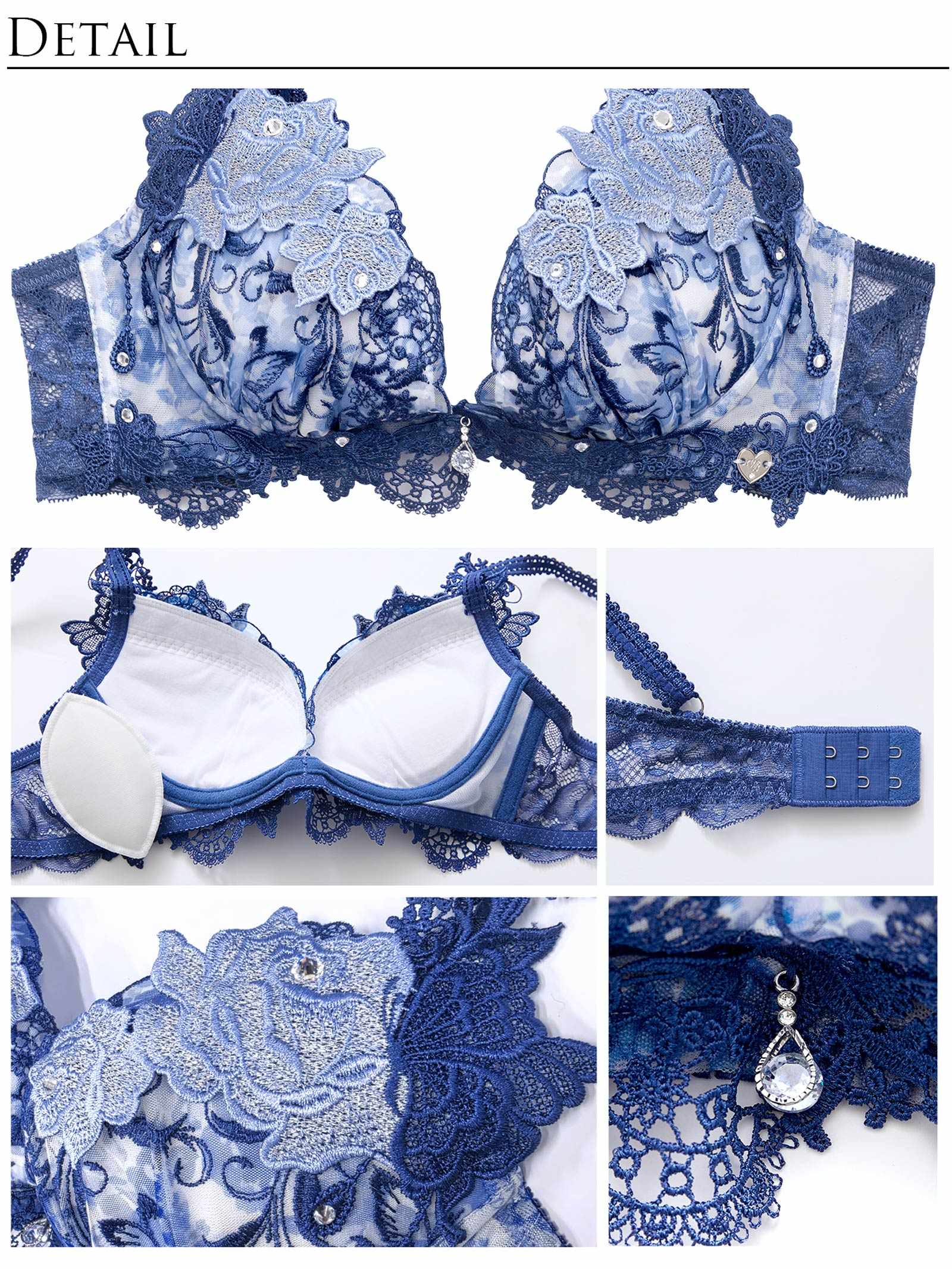 5/15新作!【明日花キララプロデュース/WhipBunny】Butterfly Rose Garden Bra&T-back / バタフライローズガーデンブラ&Tバック