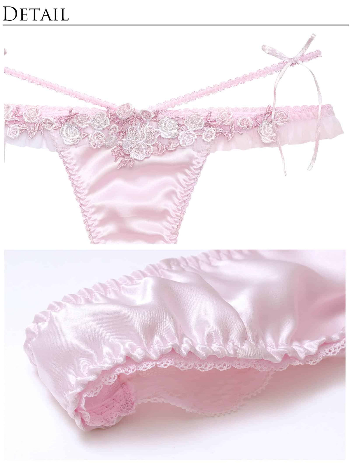 10/9新作!【明日花キララプロデュース/WhipBunny】Glossy Satin Rose Shorts / グロッシーサテンローズショーツ