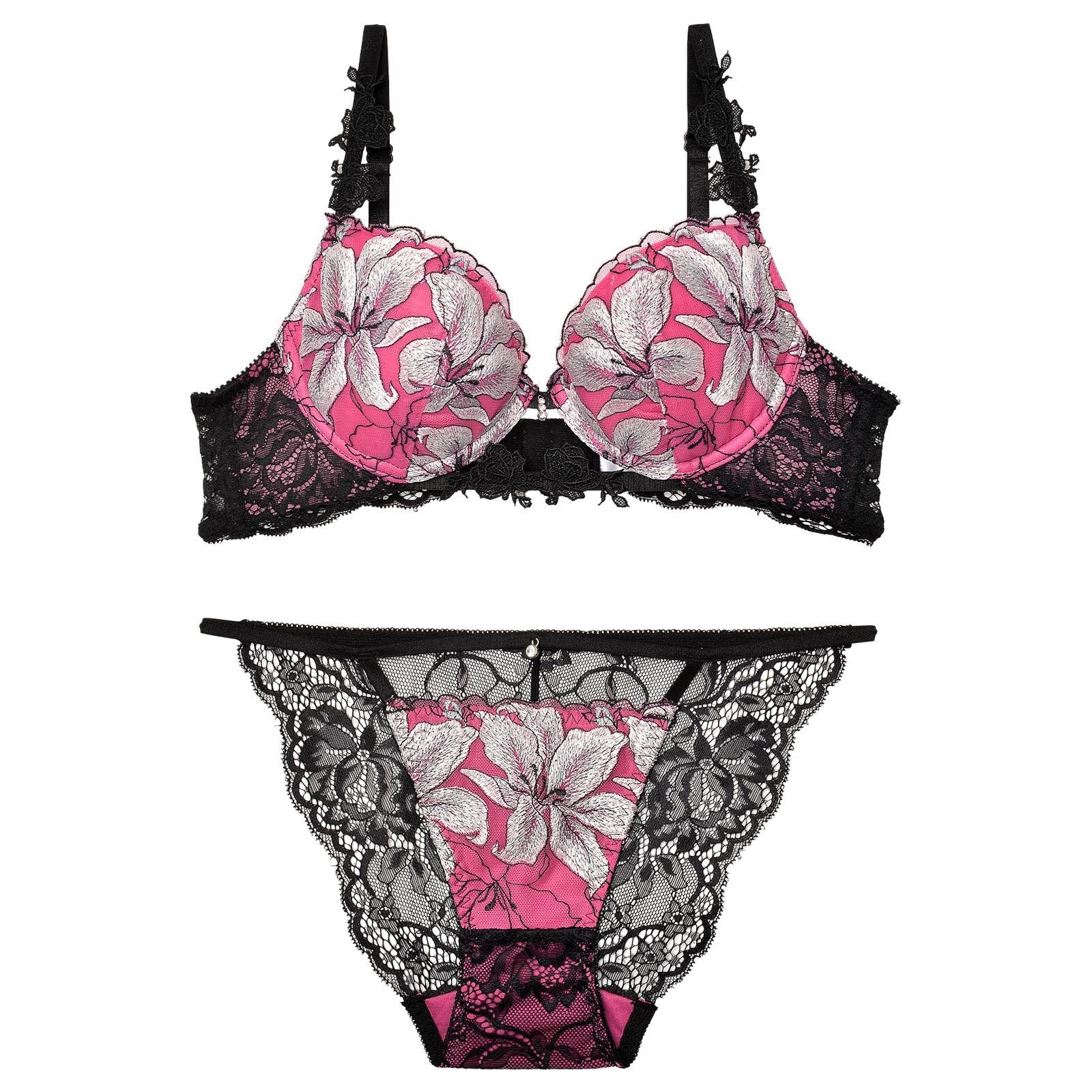 【明日花キララプロデュース/WhipBunny】ヴィーナスホワイトリリーブラ&ショーツ / ピンク - 【公式】247Lingerie