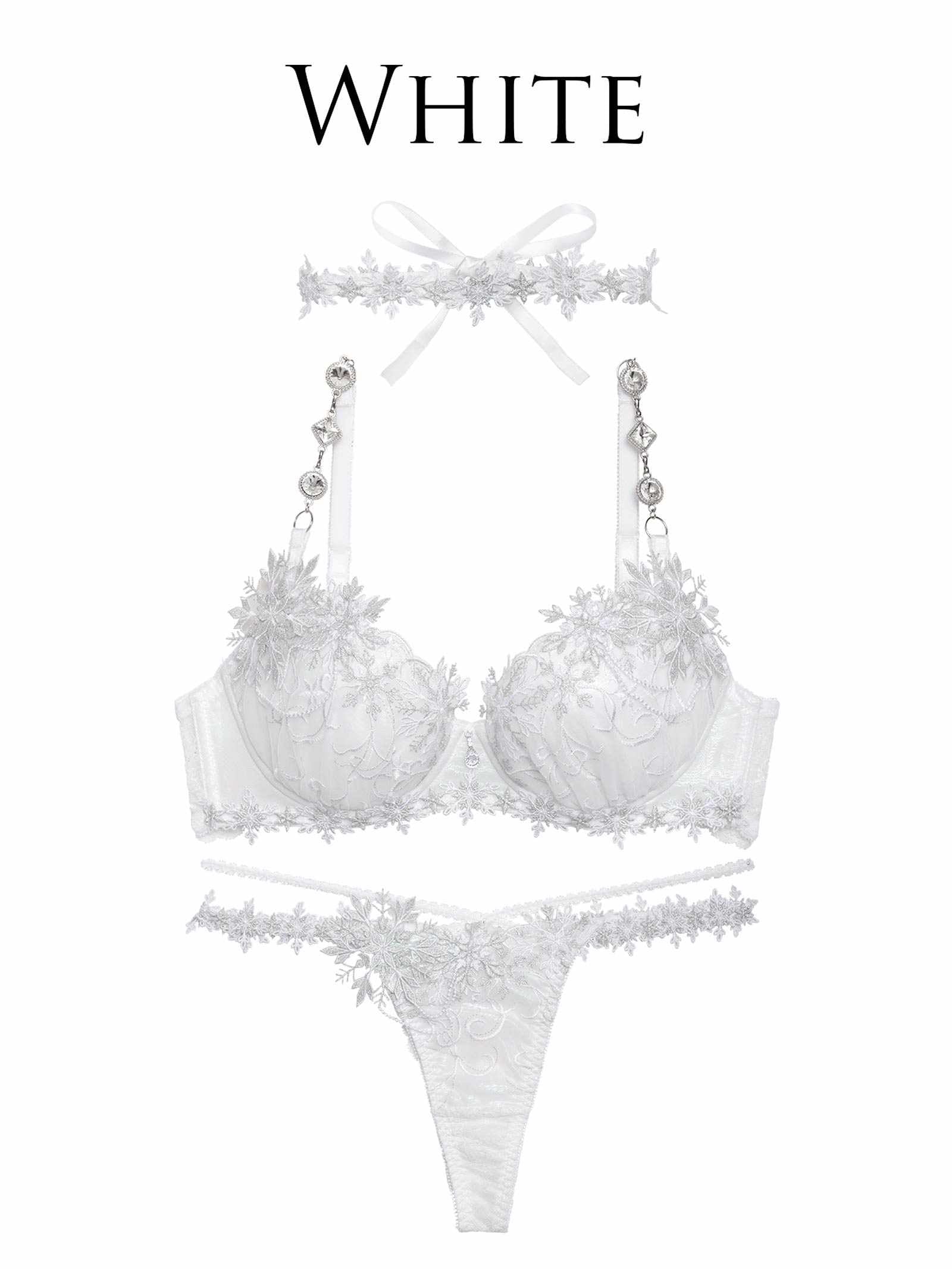 12/9新作!【明日花キララプロデュース/WhipBunny】Aurora Snow Queen Bra&T-back オーロラスノークイーンブラ&Tバック