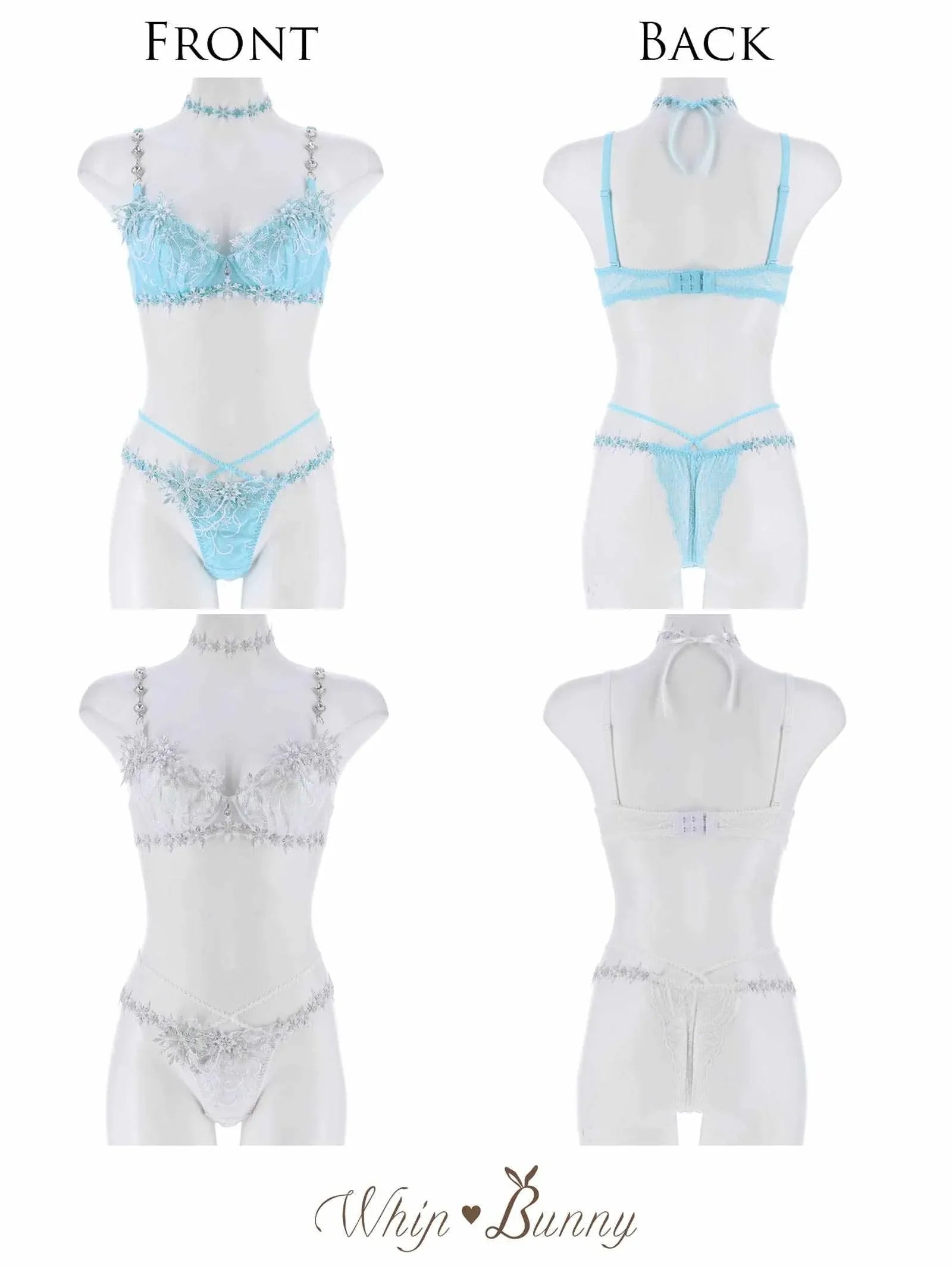 【明日花キララプロデュース/WhipBunny】Aurora Snow Queen Bra&T-back オーロラスノークイーンブラ&Tバック - 【公式】247Lingerie