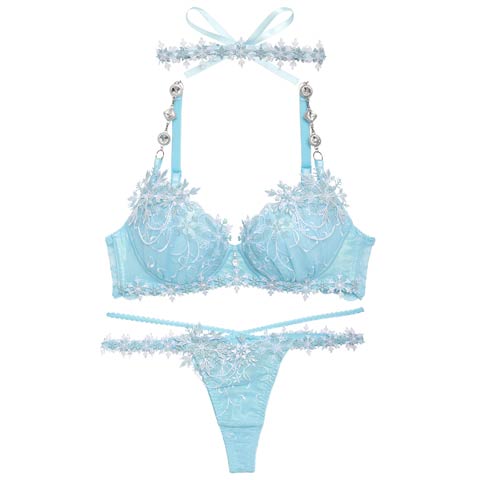 【明日花キララプロデュース/WhipBunny】Aurora Snow Queen Bra&T-back オーロラスノークイーンブラ&Tバック
