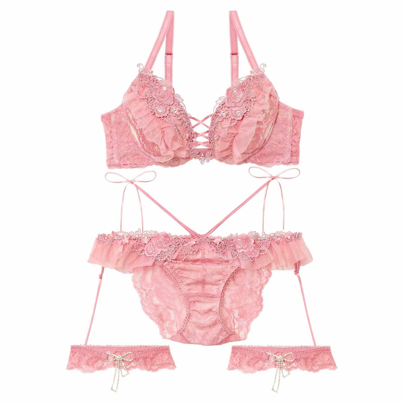 【明日花キララプロデュース/WhipBunny】Queen Rose Bijou Bra&Shorts/ クイーンローズビジューブラ&ショーツ - 【公式】247Lingerie