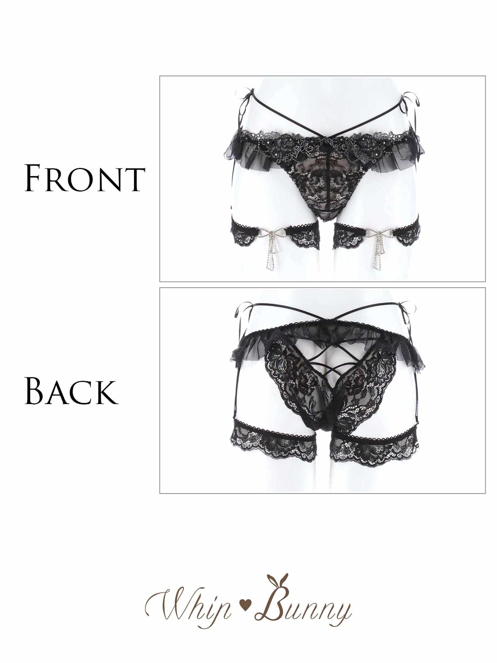 3/17新作!【明日花キララプロデュース/WhipBunny】Queen Rose Bijou Shorts/ クイーンローズビジューショーツ