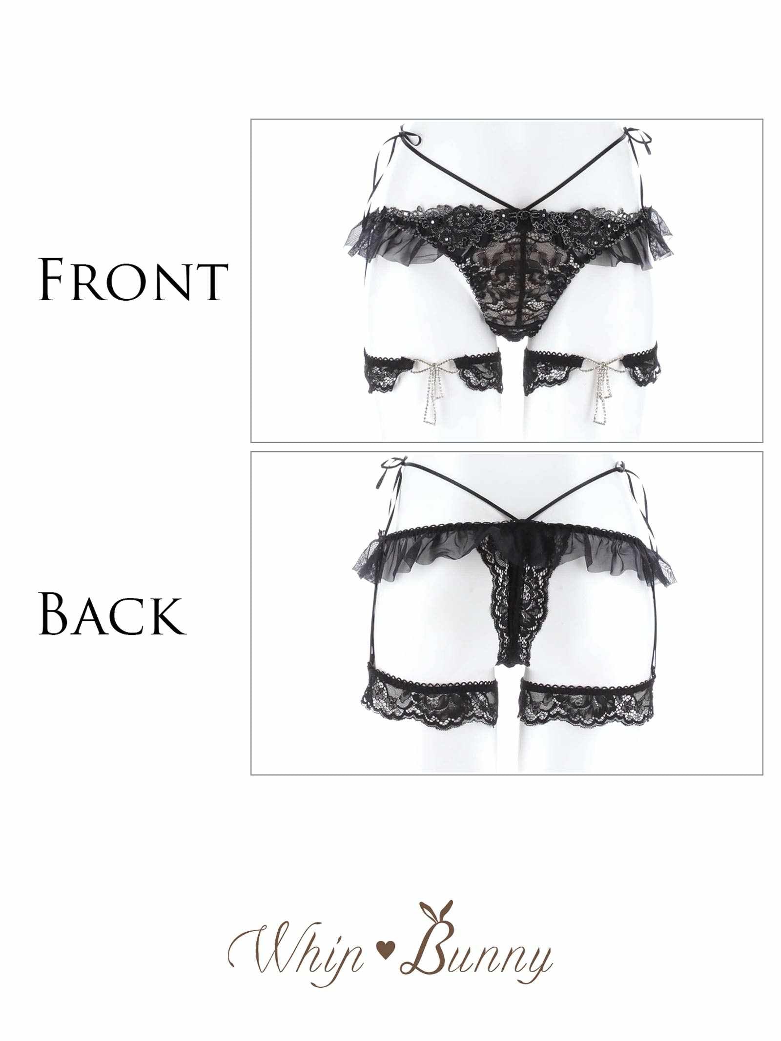 3/17新作!【明日花キララプロデュース/WhipBunny】Queen Rose Bijou Shorts/ クイーンローズビジューショーツ