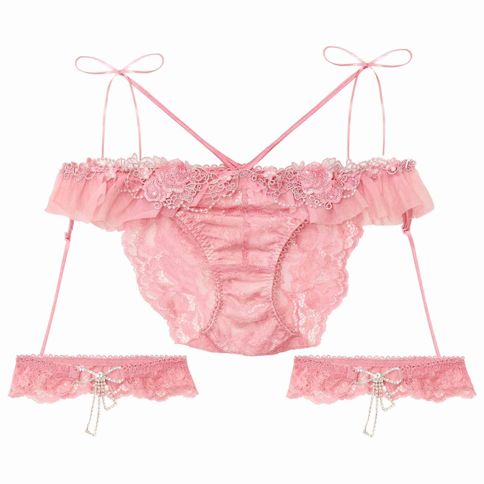 【明日花キララプロデュース/WhipBunny】Queen Rose Bijou Shorts/ クイーンローズビジューショーツ