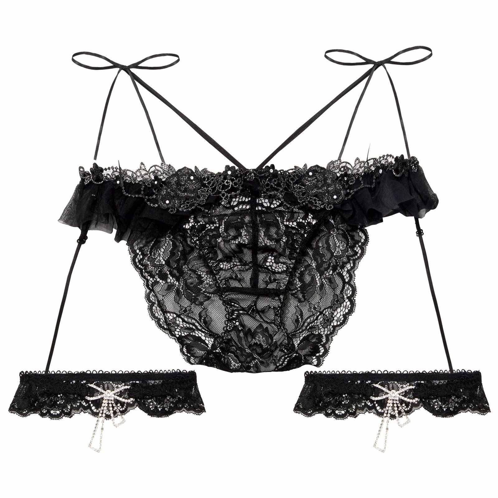 【明日花キララプロデュース/WhipBunny】Queen Rose Bijou Shorts/ クイーンローズビジューショーツ