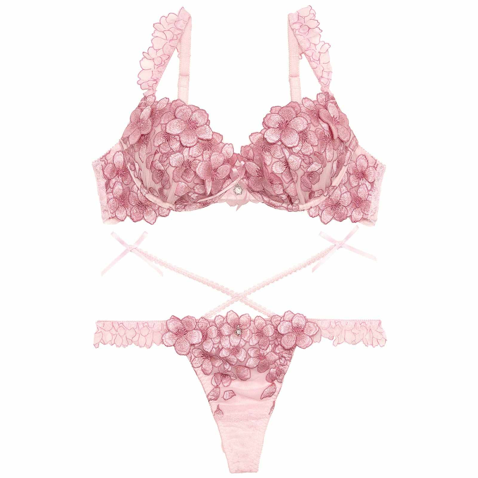 【明日花キララプロデュース/WhipBunny】Blossom Bloom Bra&T-back/ ブロッサムブルームブラ&Tバック