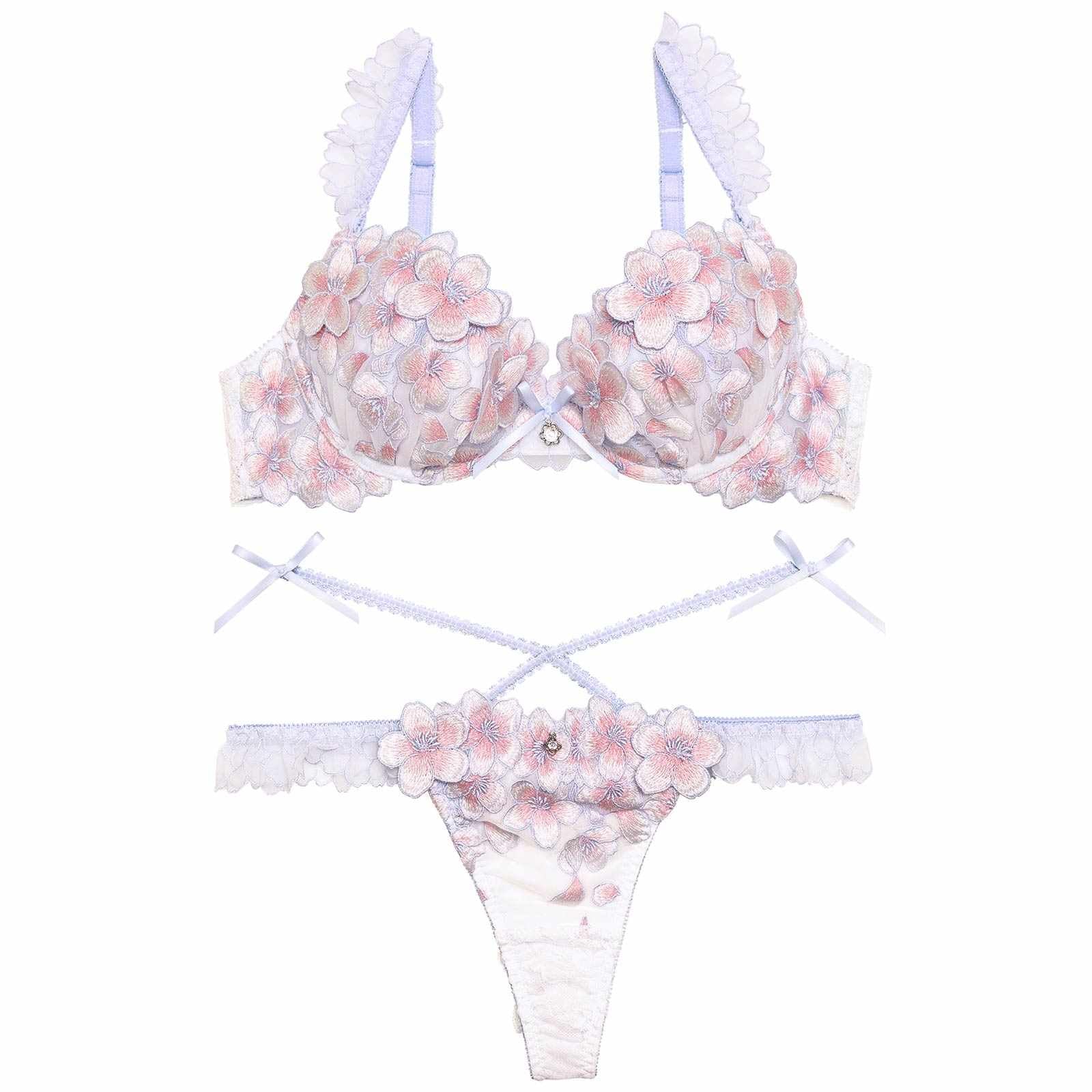 【明日花キララプロデュース/WhipBunny】Blossom Bloom Bra&T-back/ ブロッサムブルームブラ&Tバック