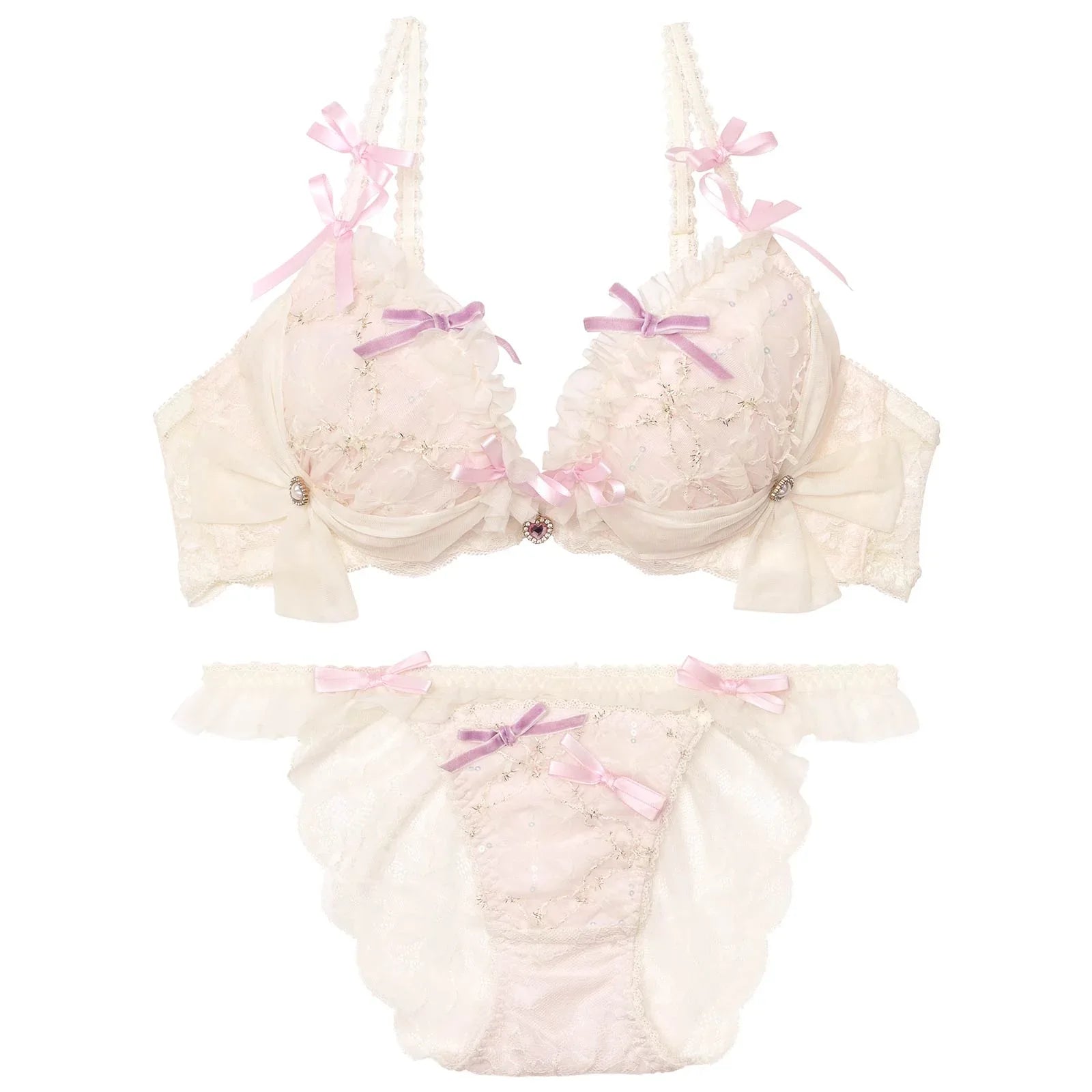 【明日花キララプロデュース/WhipBunny】Twinkle Sweet Candy Bra&Shorts / トゥインクルスイートキャンディブラ&ショーツ - 【公式】247Lingerie