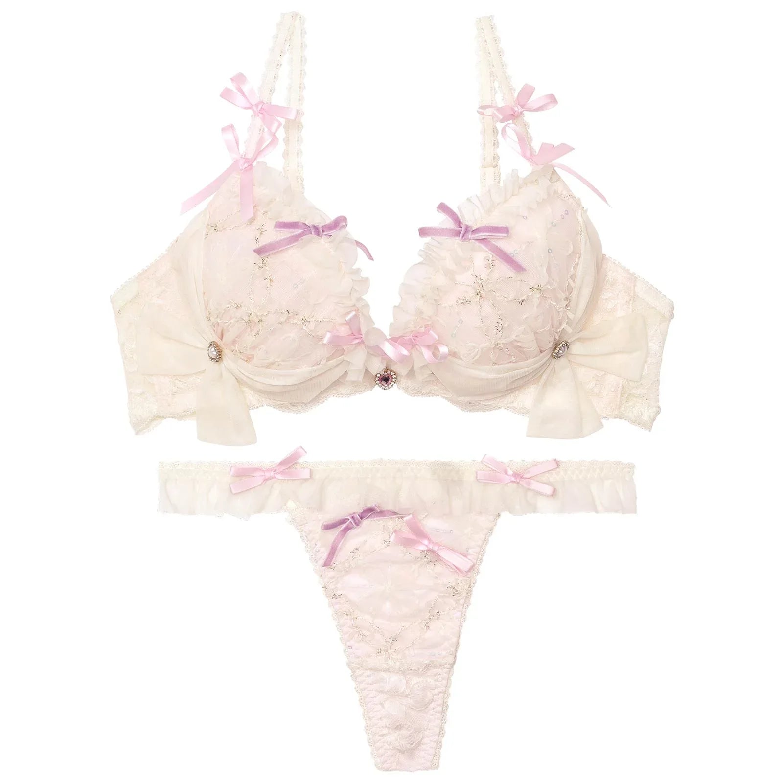 【明日花キララプロデュース/WhipBunny】Twinkle Sweet Candy Bra&T-back / トゥインクルスイートキャンディブラ&Tバック - 【公式】247Lingerie
