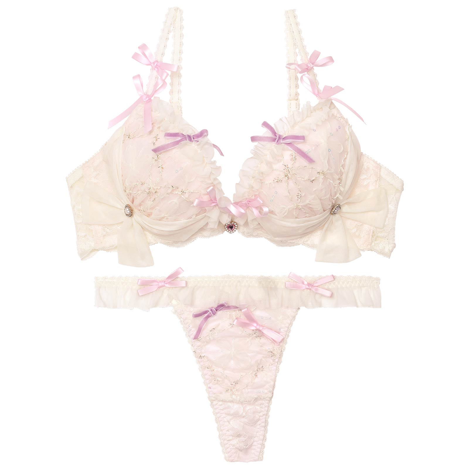 【明日花キララプロデュース/WhipBunny】Twinkle Sweet Candy Bra&T-back / トゥインクルスイートキャンディブラ&Tバック