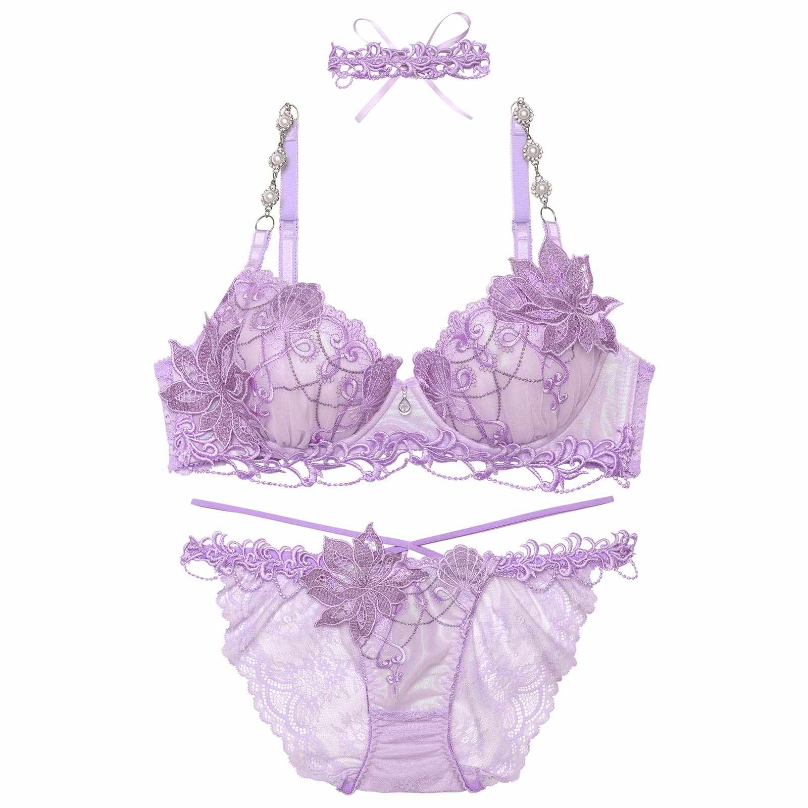 【明日花キララプロデュース/WhipBunny】Aurora Jewel Mermaid Bra&Shorts&Choker / オーロラジュエルマーメイドブラ&ショーツ&チョーカー - 【公式】247Lingerie