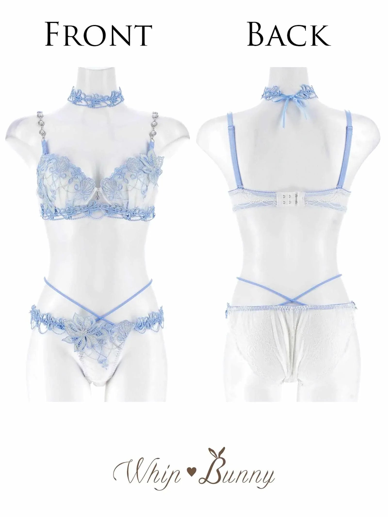 6/20新作!【明日花キララプロデュース/WhipBunny】Aurora Jewel Mermaid Bra&Shorts&Choker /MERMAIDWHITE オーロラジュエルマーメイドブラ&ショーツ&チョーカー/マーメイドホワイト