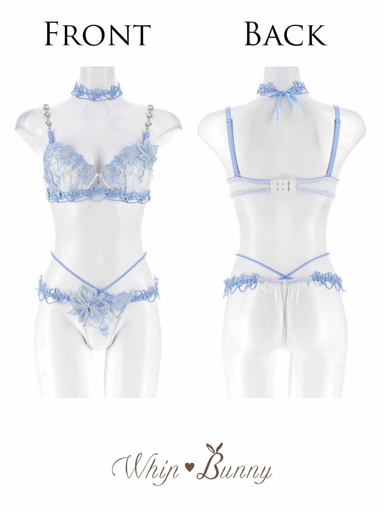 6/20新作!【明日花キララプロデュース/WhipBunny】Aurora Jewel Mermaid Bra&T-back&Choker /MERMAIDWHITE オーロラジュエルマーメイドブラ&Tバック&チョーカー/マーメイドホワイト