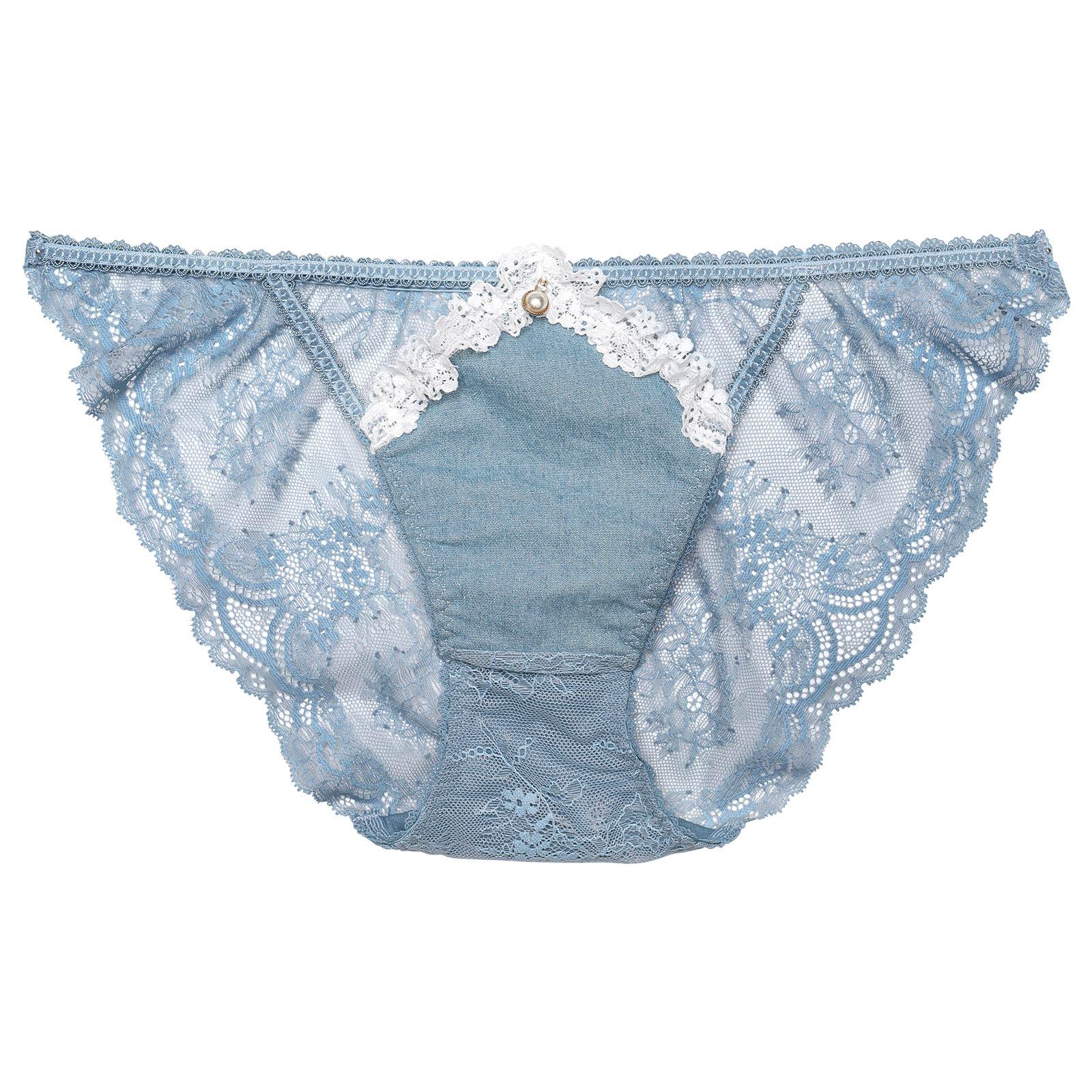 【明日花キララプロデュース/WhipBunny】Lacy Tiered Denim Shorts / レーシィティアードデニムデザイン違いショーツ