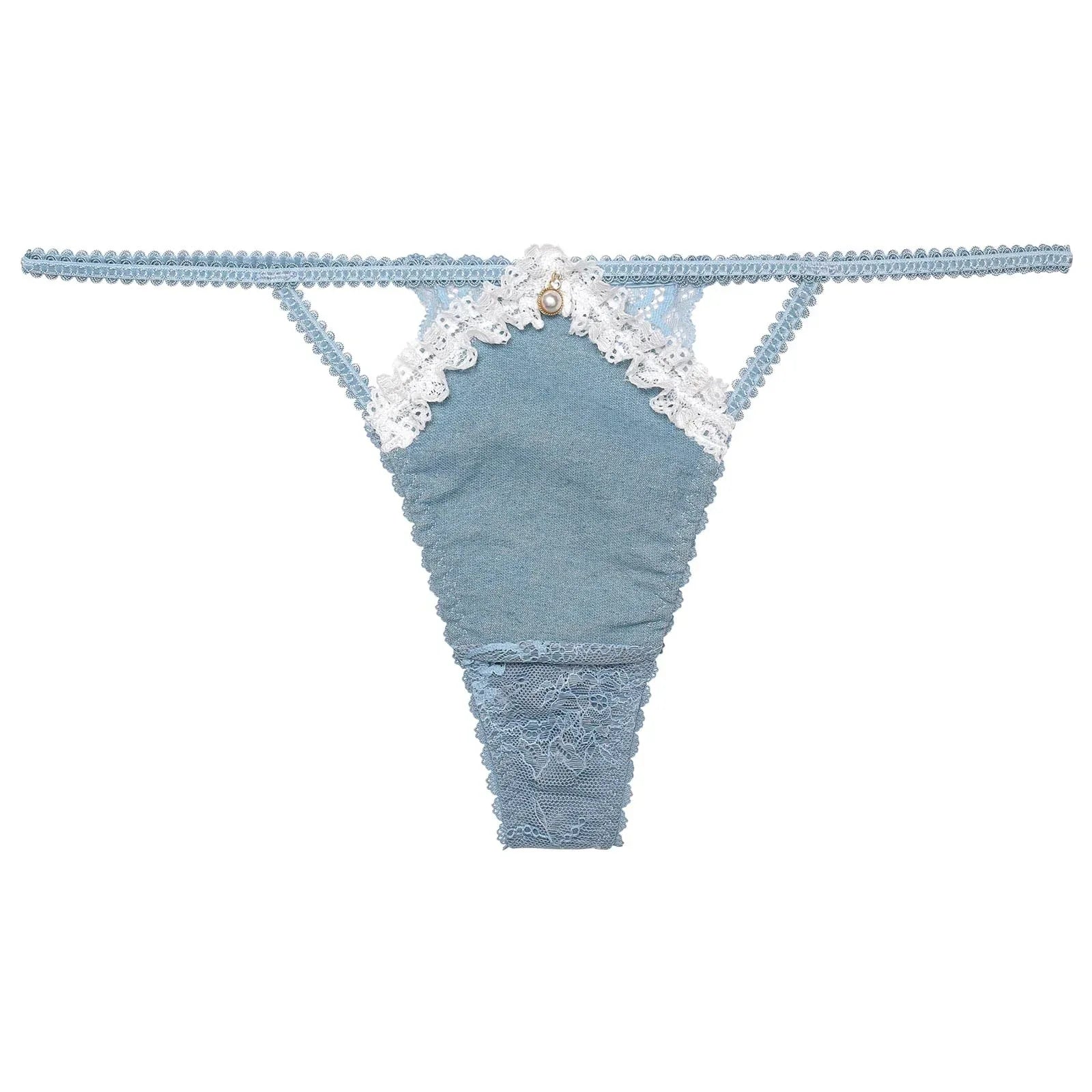 【明日花キララプロデュース/WhipBunny】Lacy Tiered Denim Shorts / レーシィティアードデニムデザイン違いショーツ