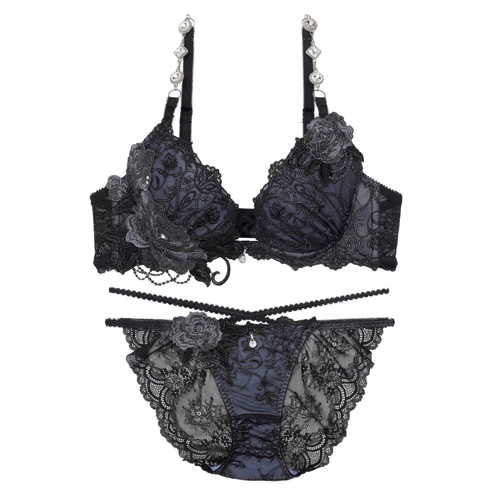 【明日花キララプロデュース/WhipBunny】Luxury Rose Lacy Bra&Shorts / ラグジュアリーローズレーシーブラ&ショーツ