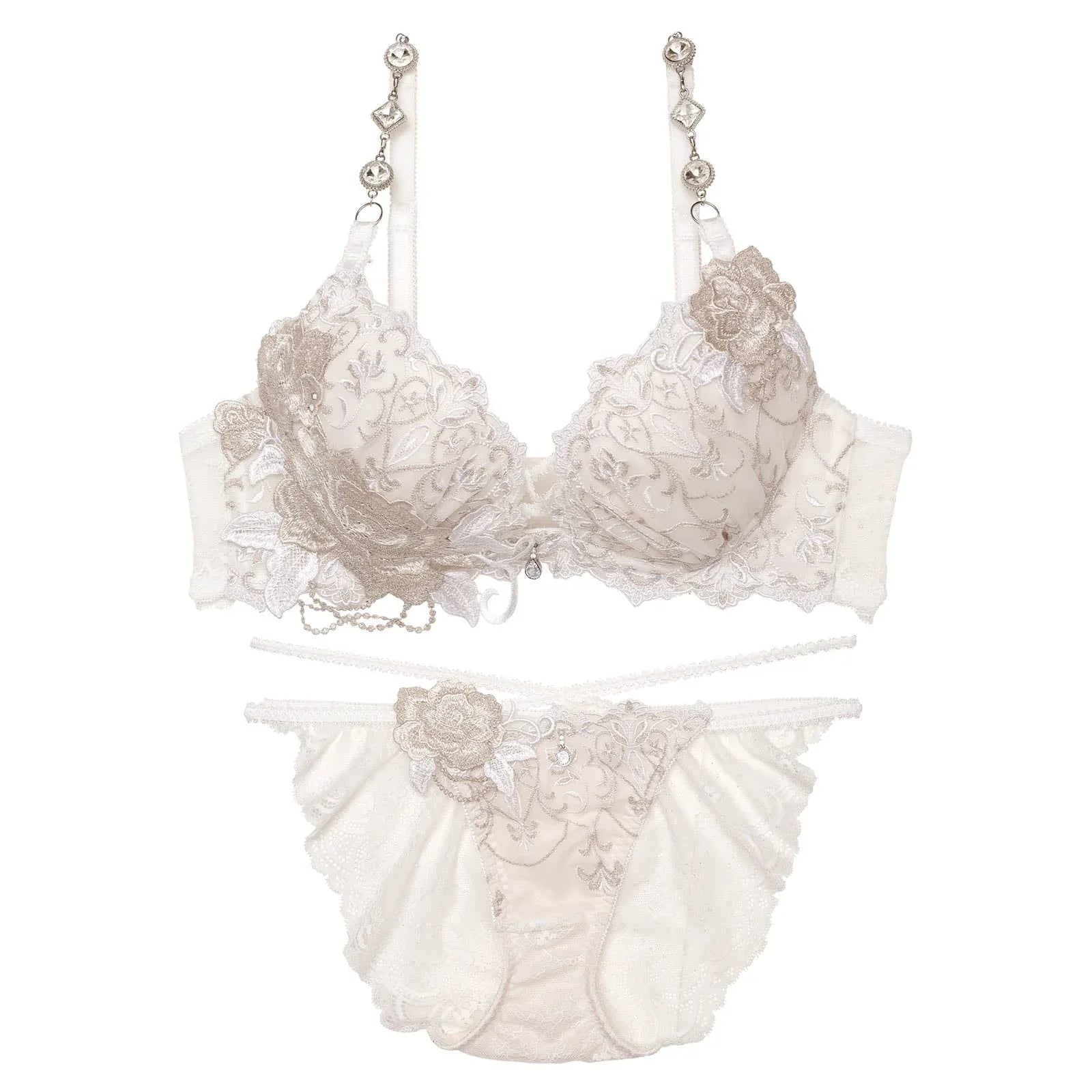 【明日花キララプロデュース/WhipBunny】Luxury Rose Lacy Bra&Shorts / ラグジュアリーローズレーシーブラ&ショーツ