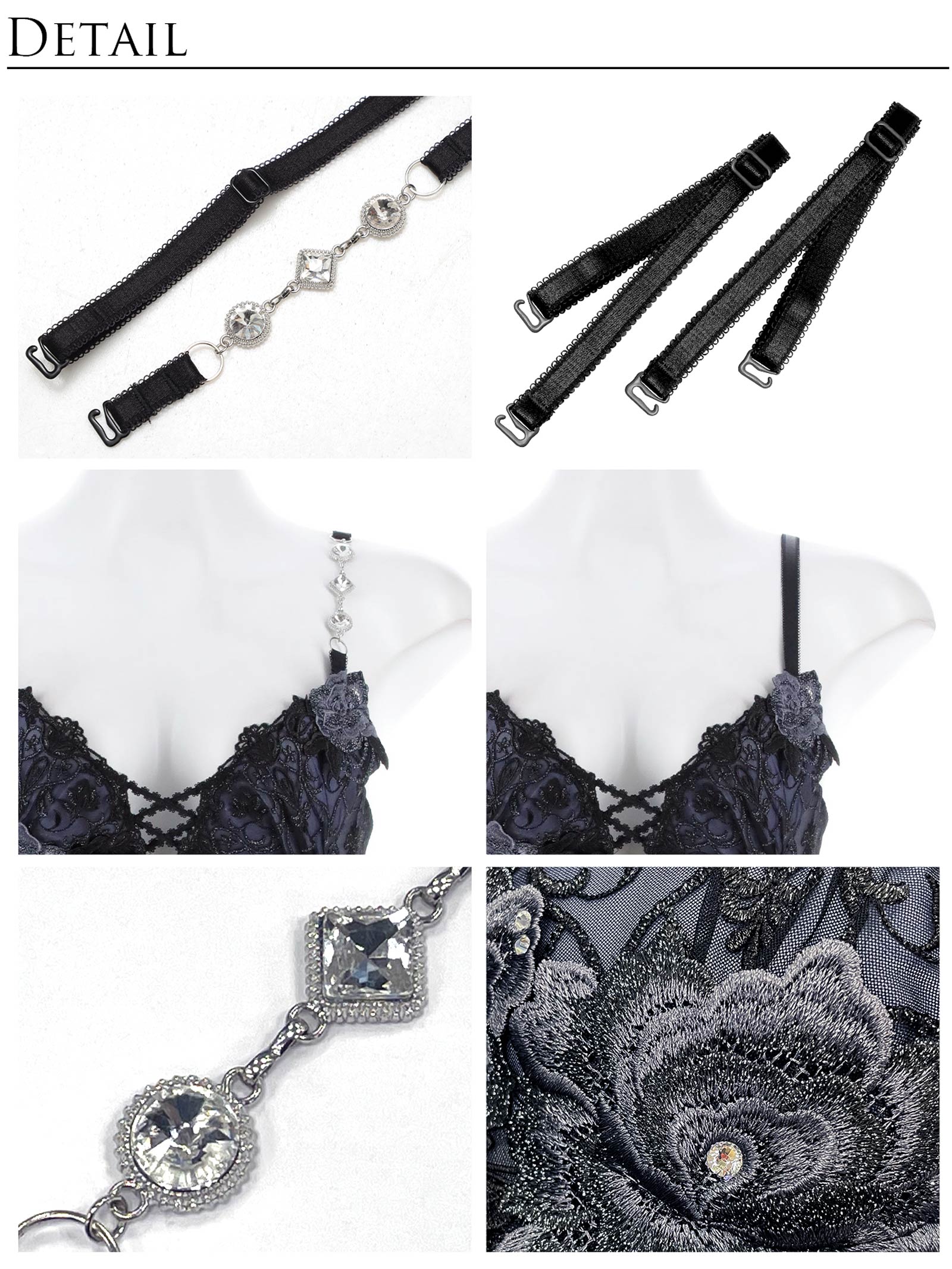 【明日花キララプロデュース/WhipBunny】Luxury Rose Lacy Bra&T-back / ラグジュアリーローズレーシーブラ&Tバック
