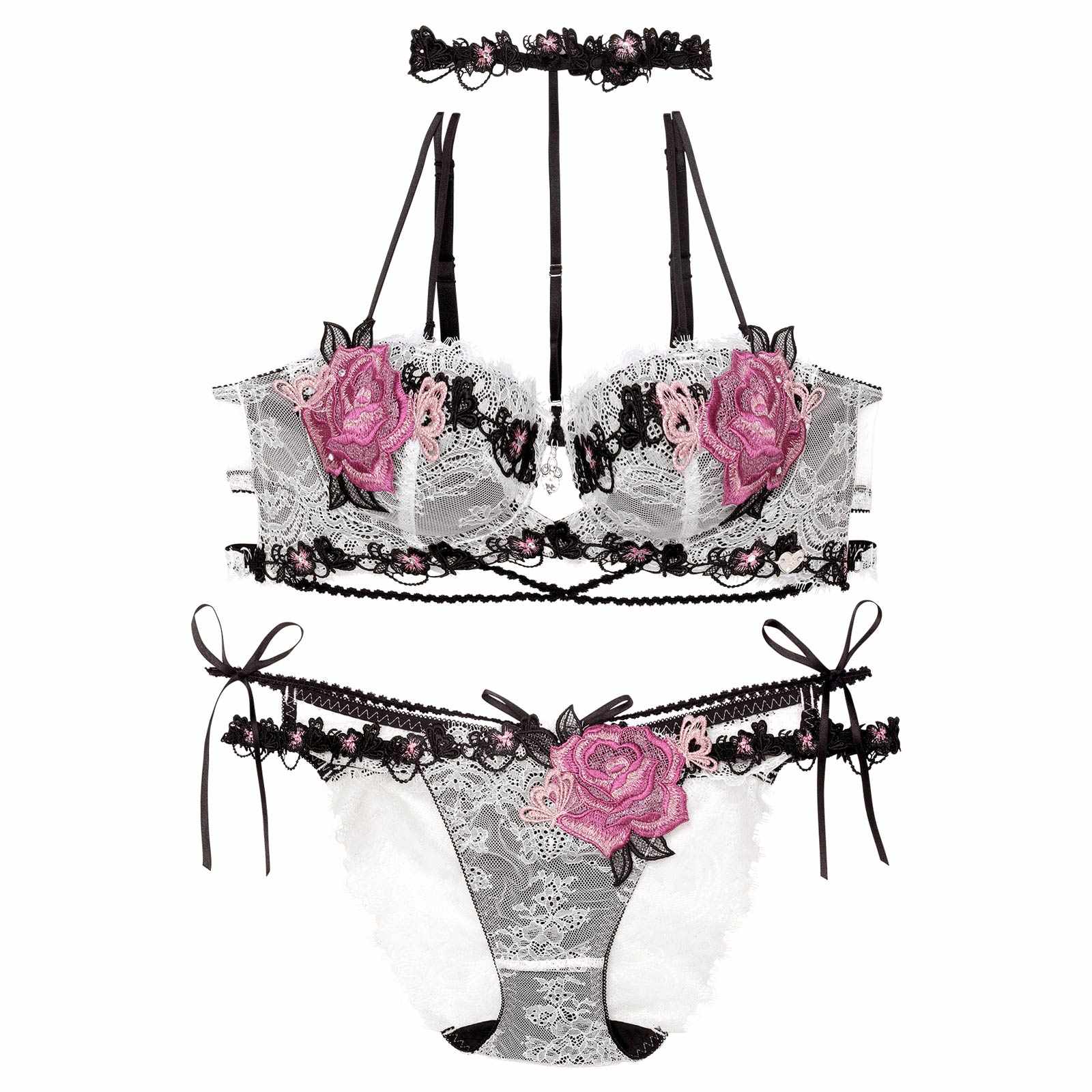 【明日花キララプロデュース/WhipBunny】Brilliance Rose Papillon Bra&Shorts / ブリリアンスローズパピヨンブラ&ショーツ