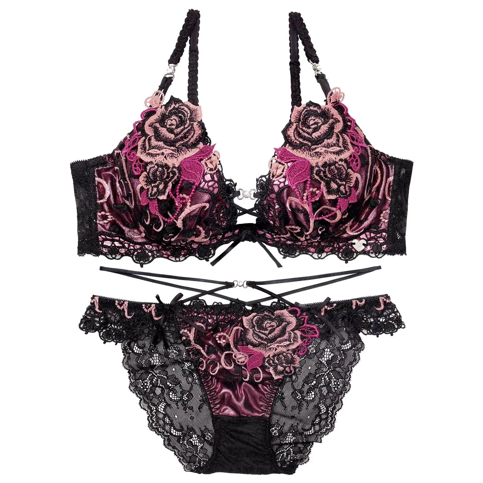 【明日花キララプロデュース/WhipBunny】Glitter Rose Tiara Bra&Shorts / グリッターローズティアラブラ&ショーツ