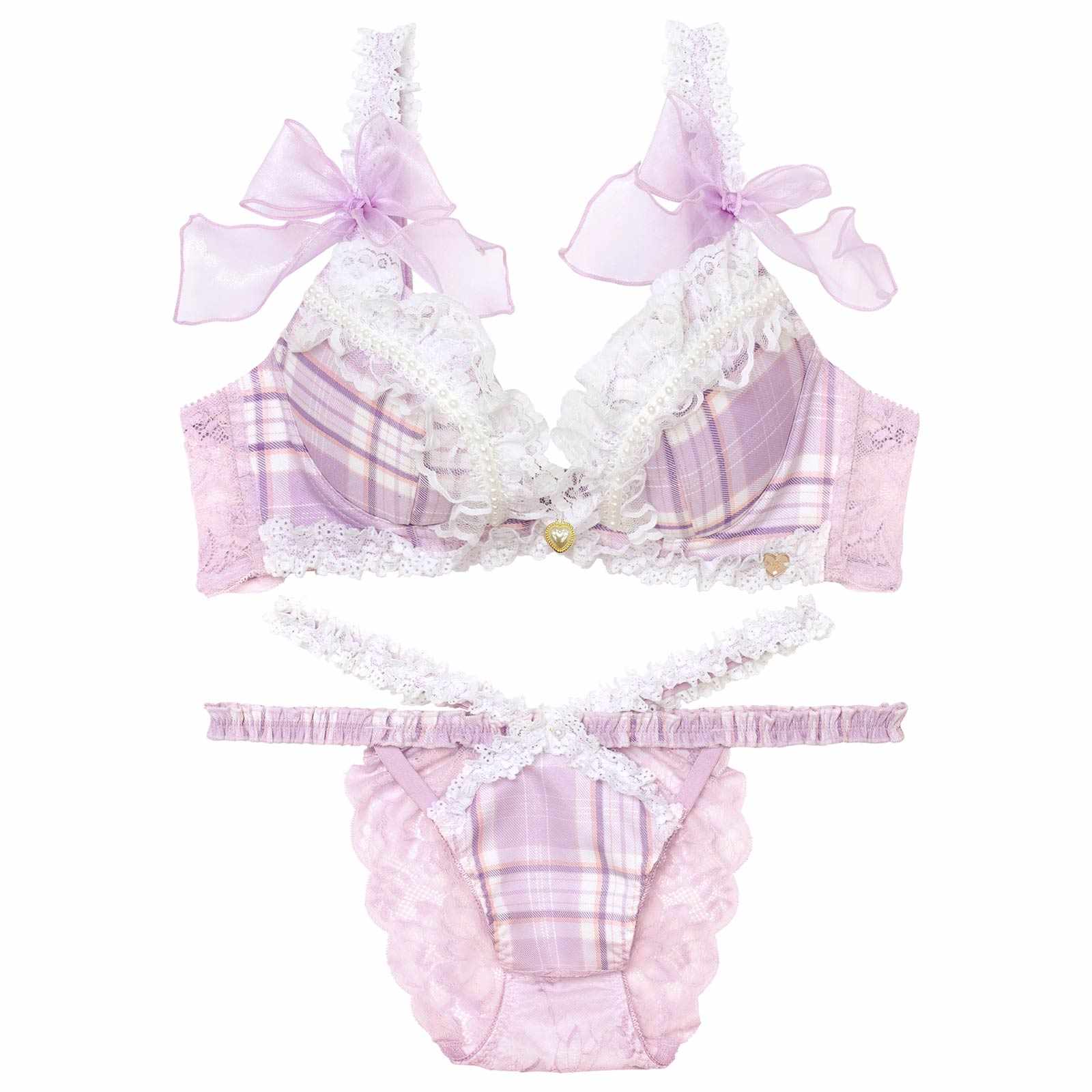 【明日花キララプロデュース/WhipBunny】Dolly Tartan Check Bra&Shorts /ドーリータータンチェックブラ&ショーツ