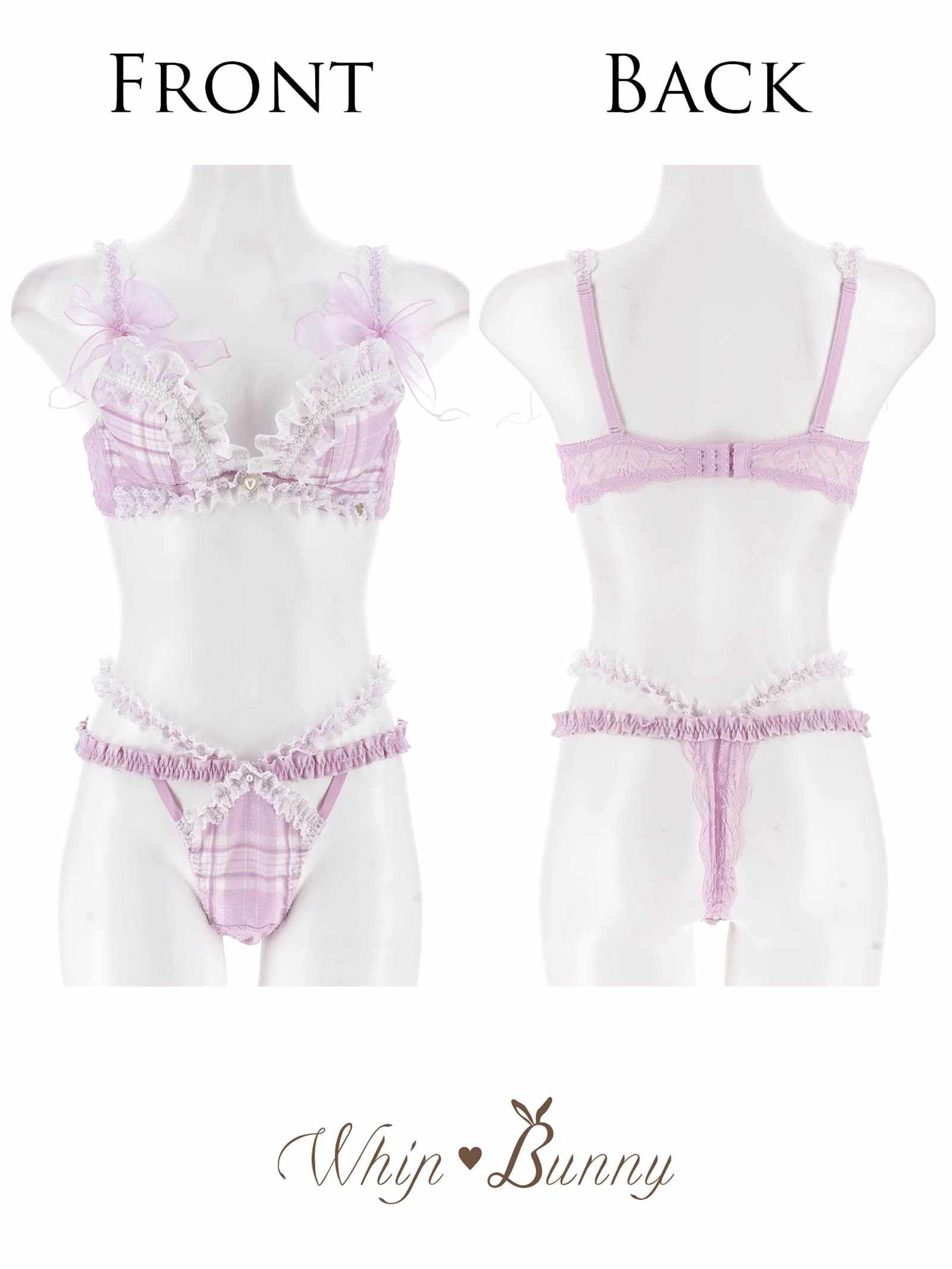 8/11新作!【明日花キララプロデュース/WhipBunny】Dolly Tartan Check Bra&T-back /ドーリータータンチェックブラ&Tバック