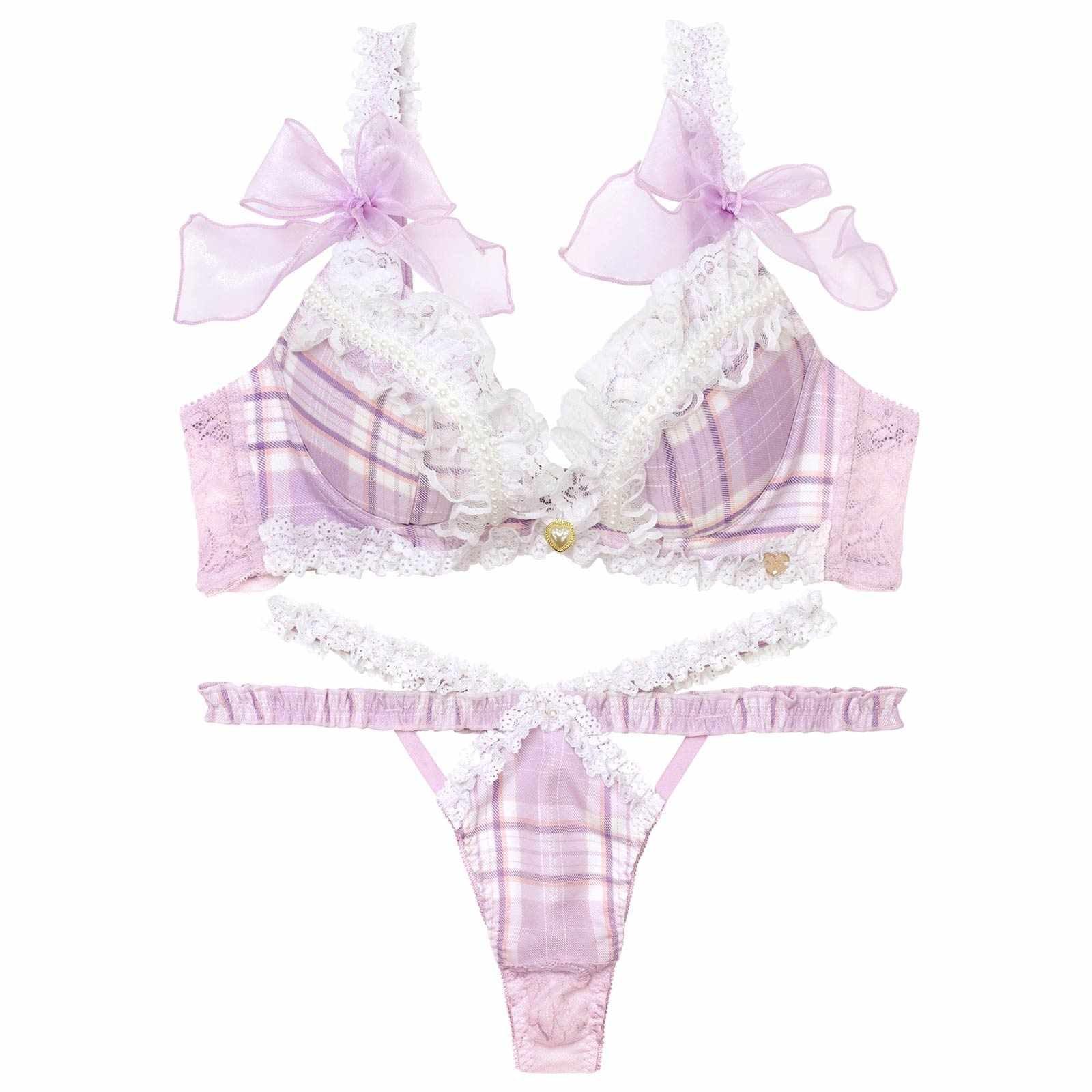 4/7再販!【明日花キララプロデュース/WhipBunny】Dolly Tartan Check Bra&T-back /ドーリータータンチェックブラ&Tバック