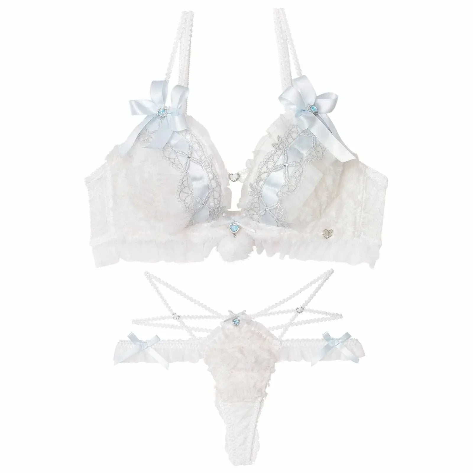 【明日花キララプロデュース/WhipBunny】Fluffy Sweet Puppy Bra&T-back / フラッフィースウィートパピーブラ&Tバック